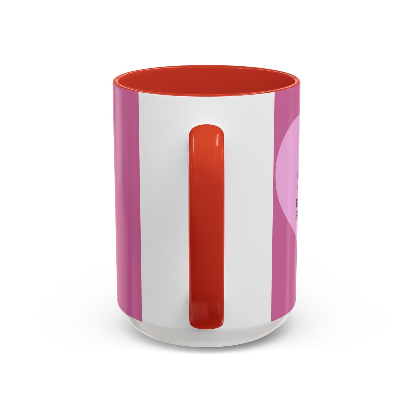 Charming Heart Accent Coffee Mug (Light pink)