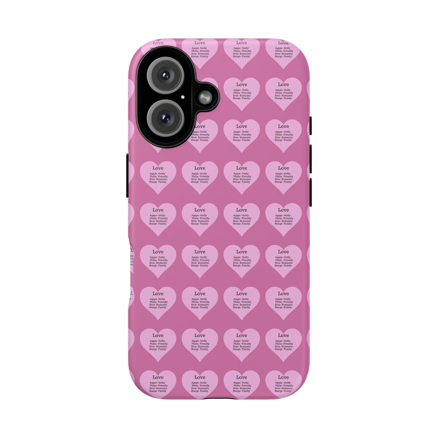 Hearts-A-Flutter Phone Case (iPhone, Google Pixel)(Light pink)