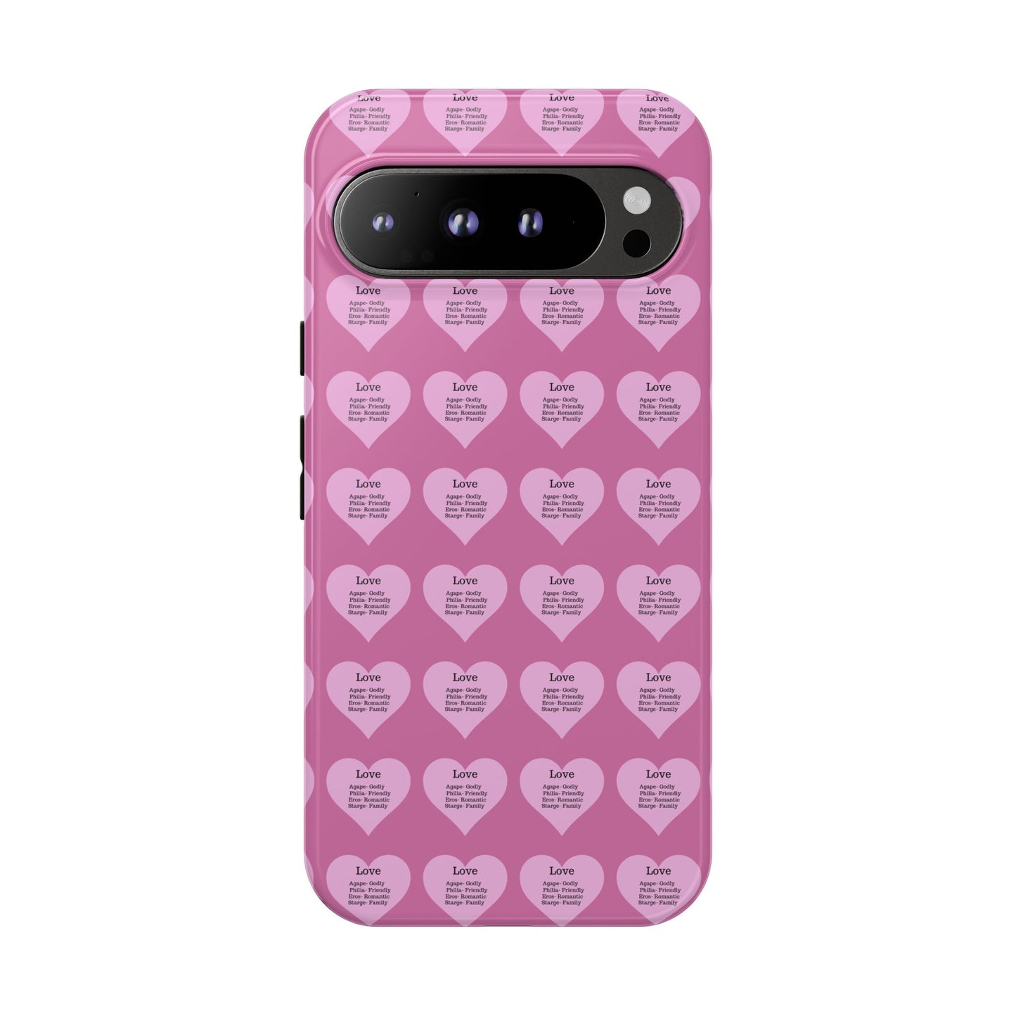 Hearts-A-Flutter Phone Case (iPhone, Google Pixel)(Light pink)
