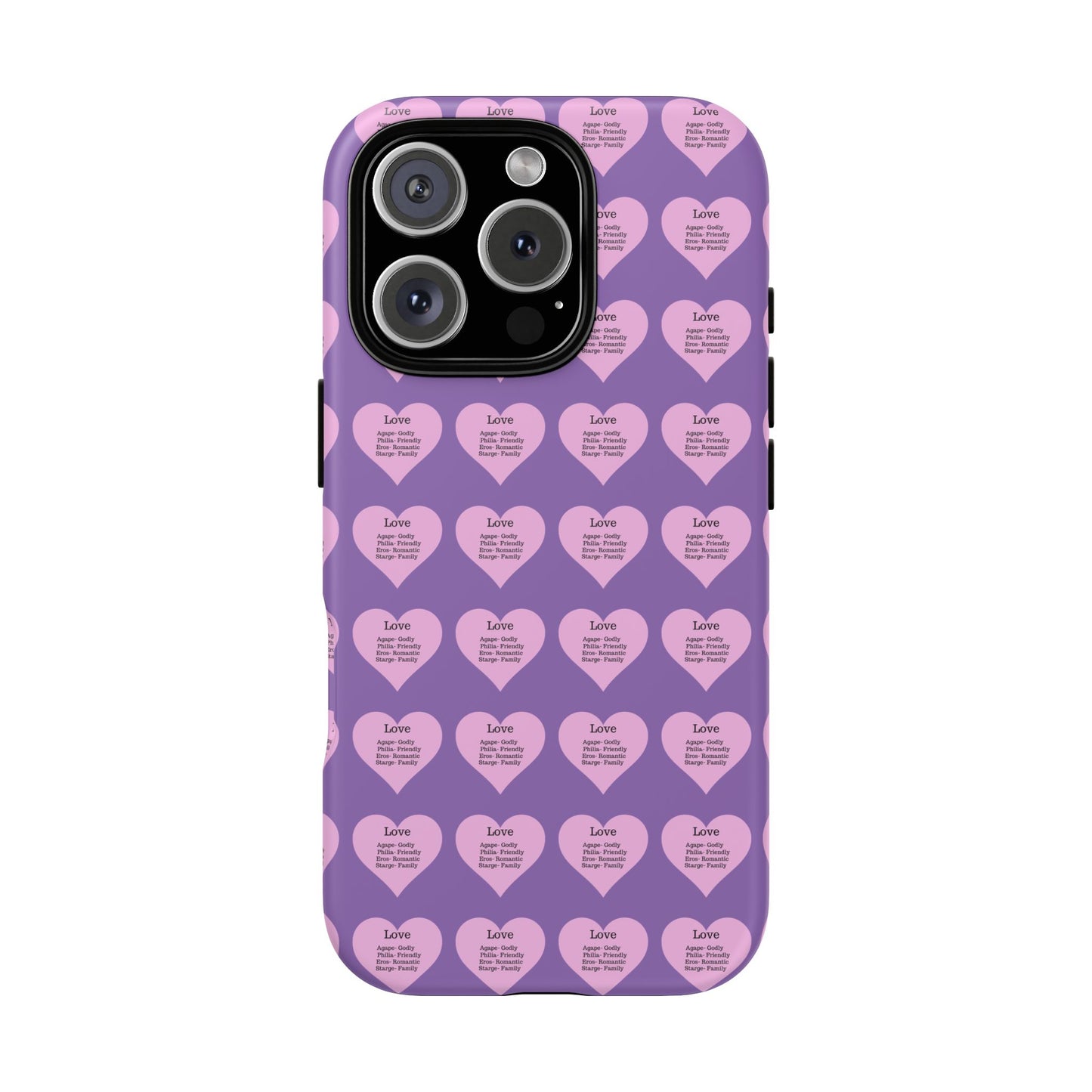 Hearts-A-Flutter Phone Case (iPhone, Google Pixel)(Light purple)