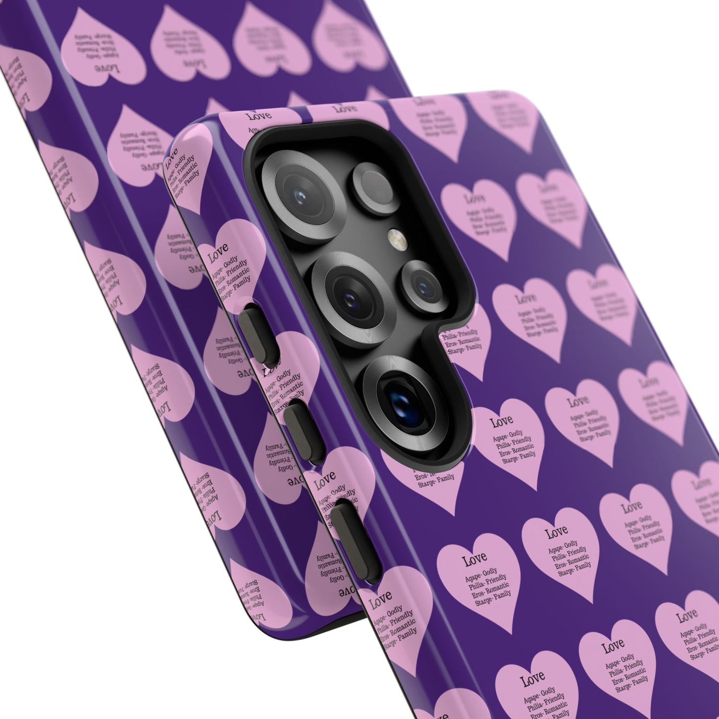 Hearts-A-Flutter Phone Case (Samsung)(Purple)
