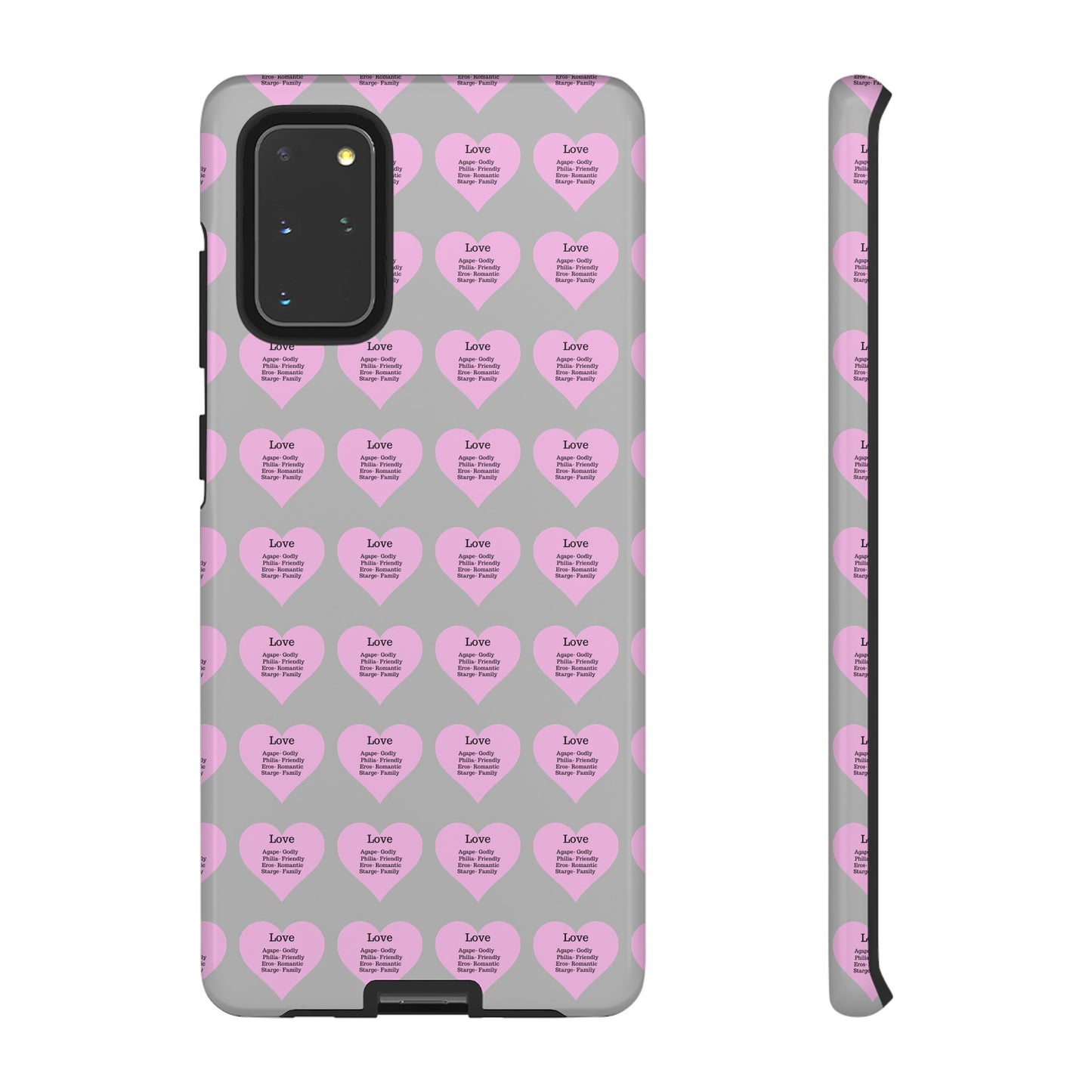 Hearts-A-Flutter Phone Case (Samsung)(Light grey)