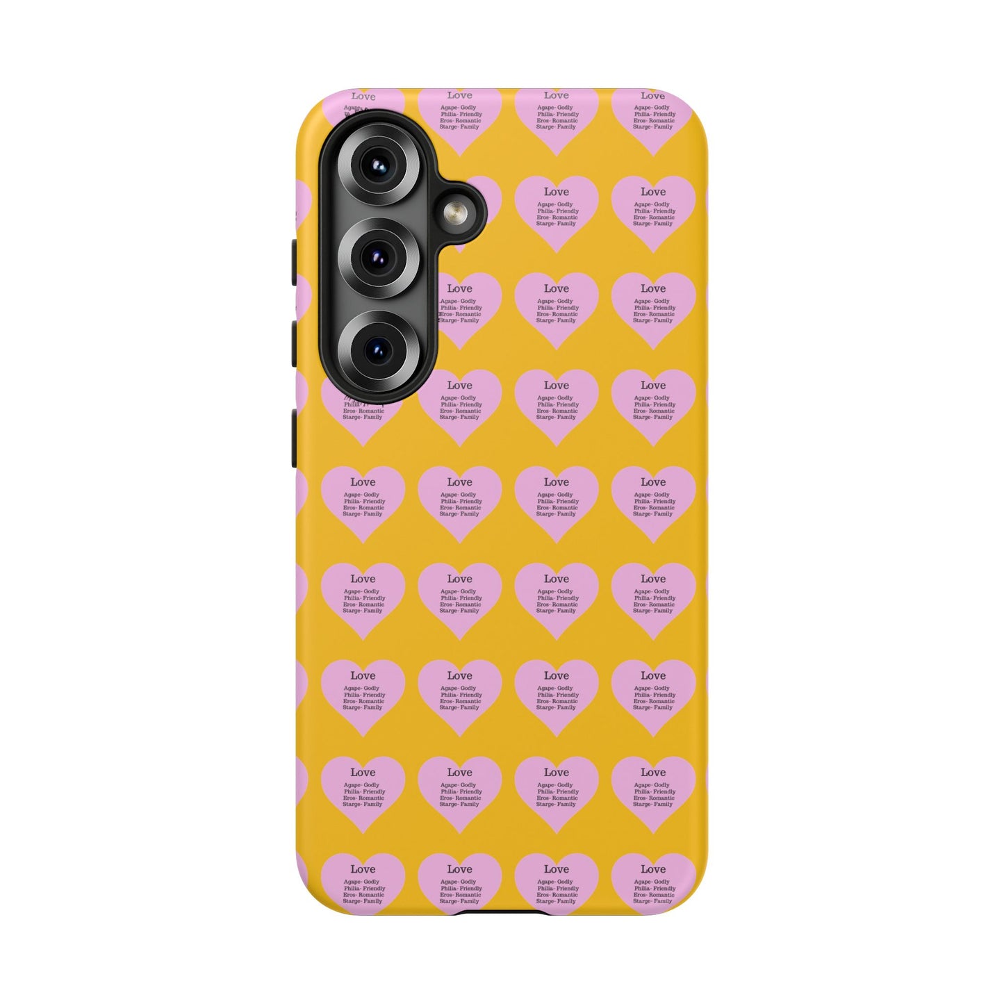 Hearts-A-Flutter Phone Case (Samsung)(Yellow)
