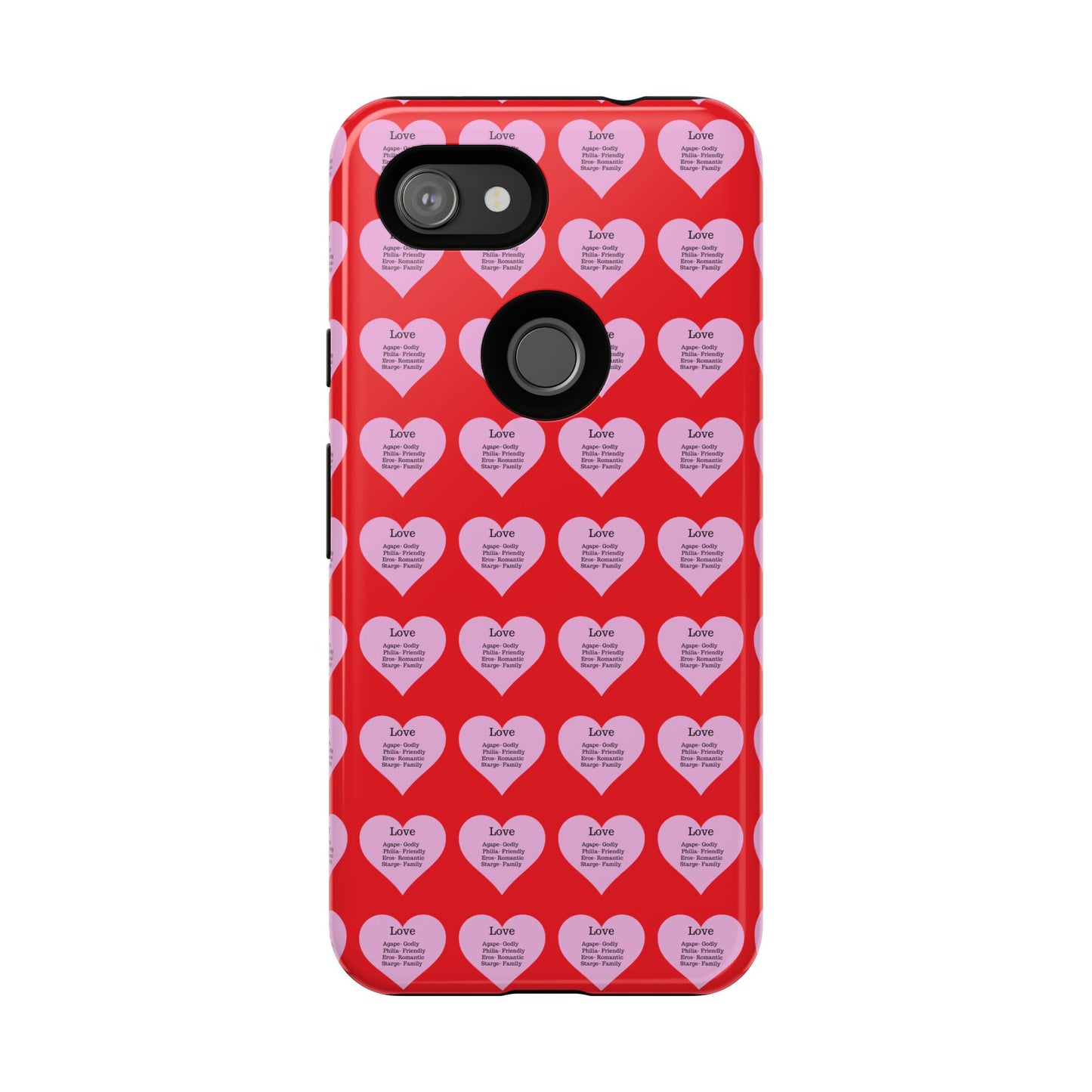Hearts-A-Flutter Phone Case (iPhone, Google Pixel)(Red)