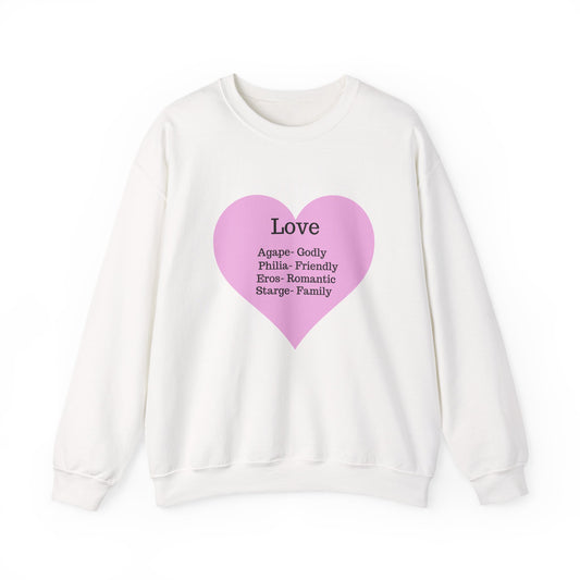 Types of Love Heart Unisex Sweatshirt