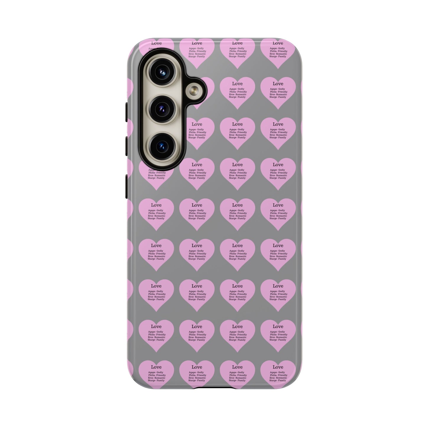 Hearts-A-Flutter Phone Case (Samsung)(Grey)