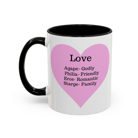 Charming Heart Accent Coffee Mug (White)
