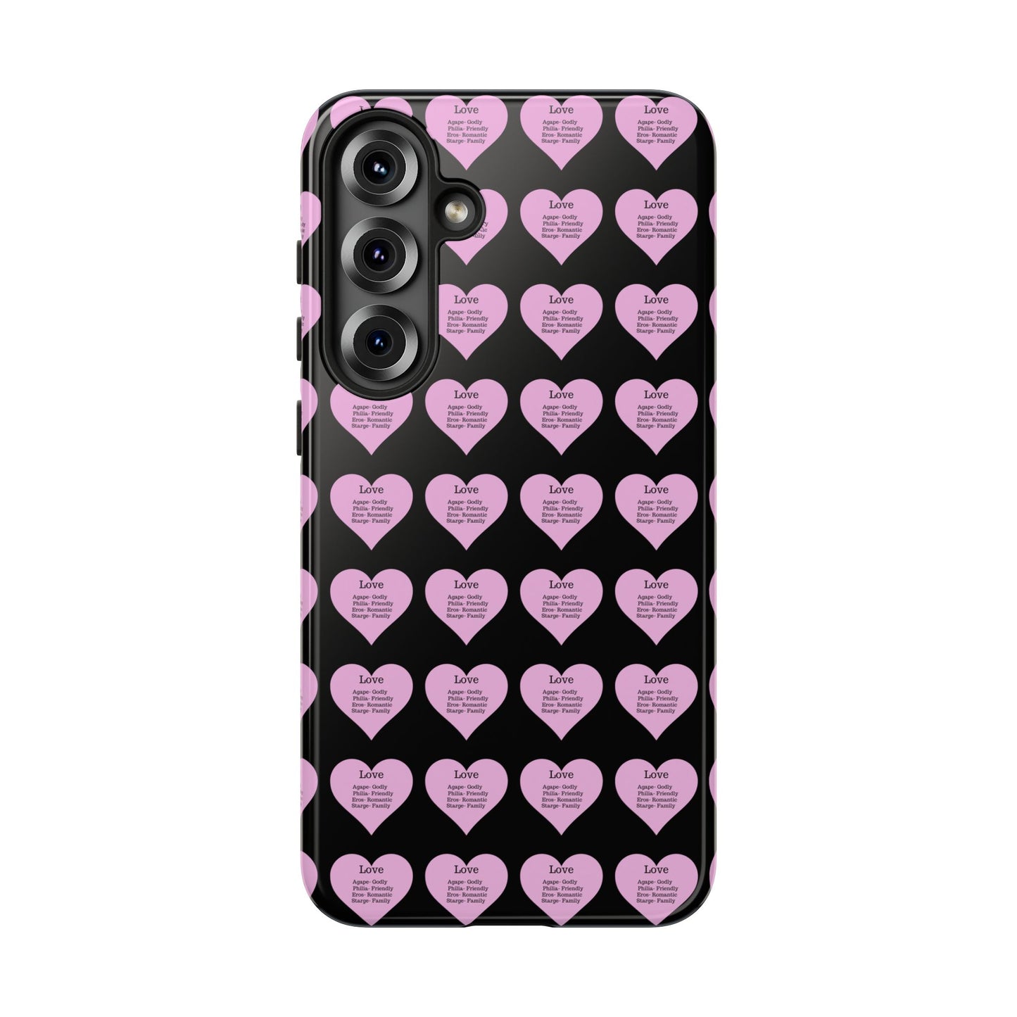 Hearts-A-Flutter Phone Case (Samsung)(Black)