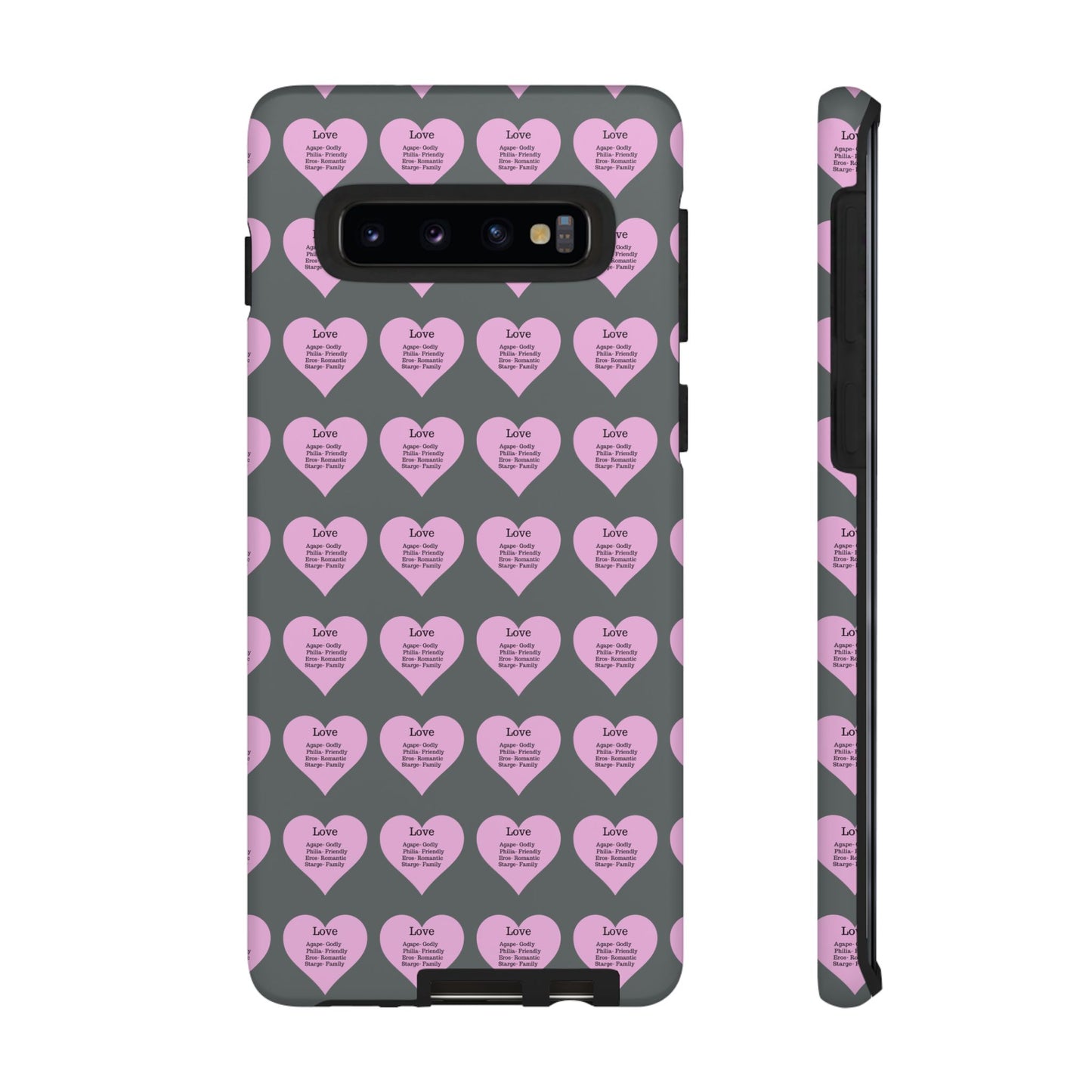 Hearts-A-Flutter Phone Case (Samsung)(Dark grey)