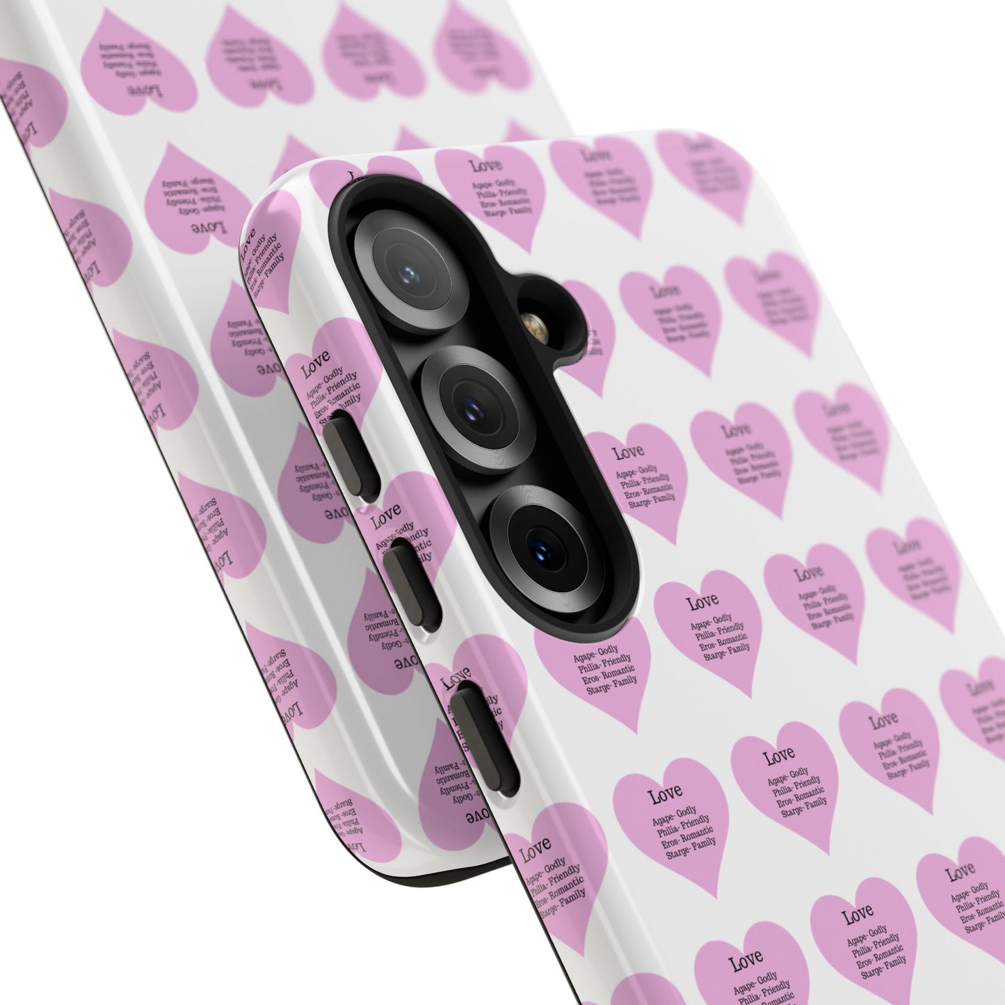 Hearts-A-Flutter Phone Case (Samsung)(White)