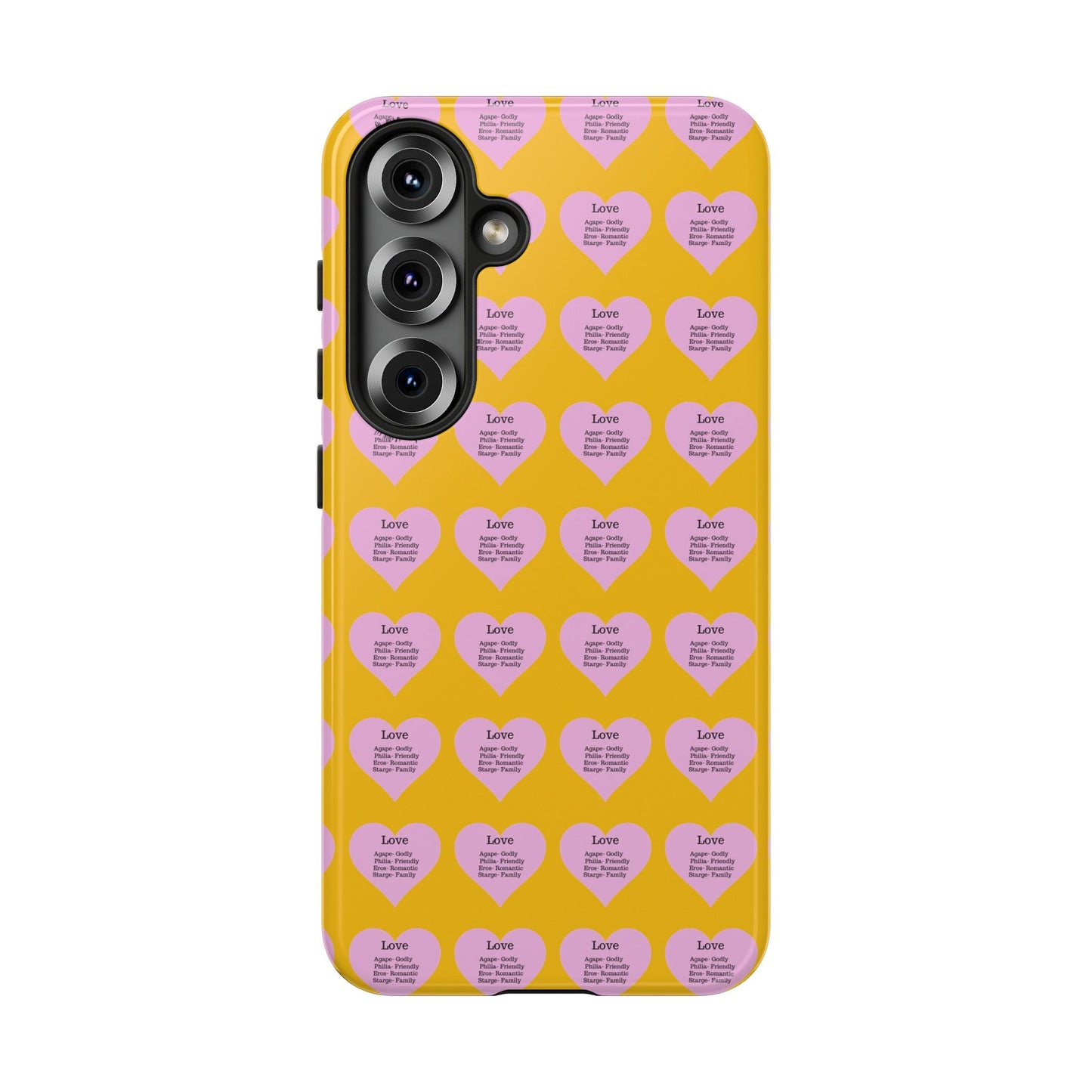 Hearts-A-Flutter Phone Case (Samsung)(Yellow)