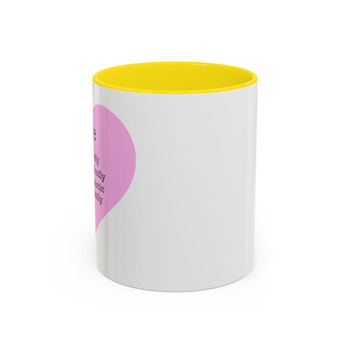 Charming Heart Accent Coffee Mug (White)