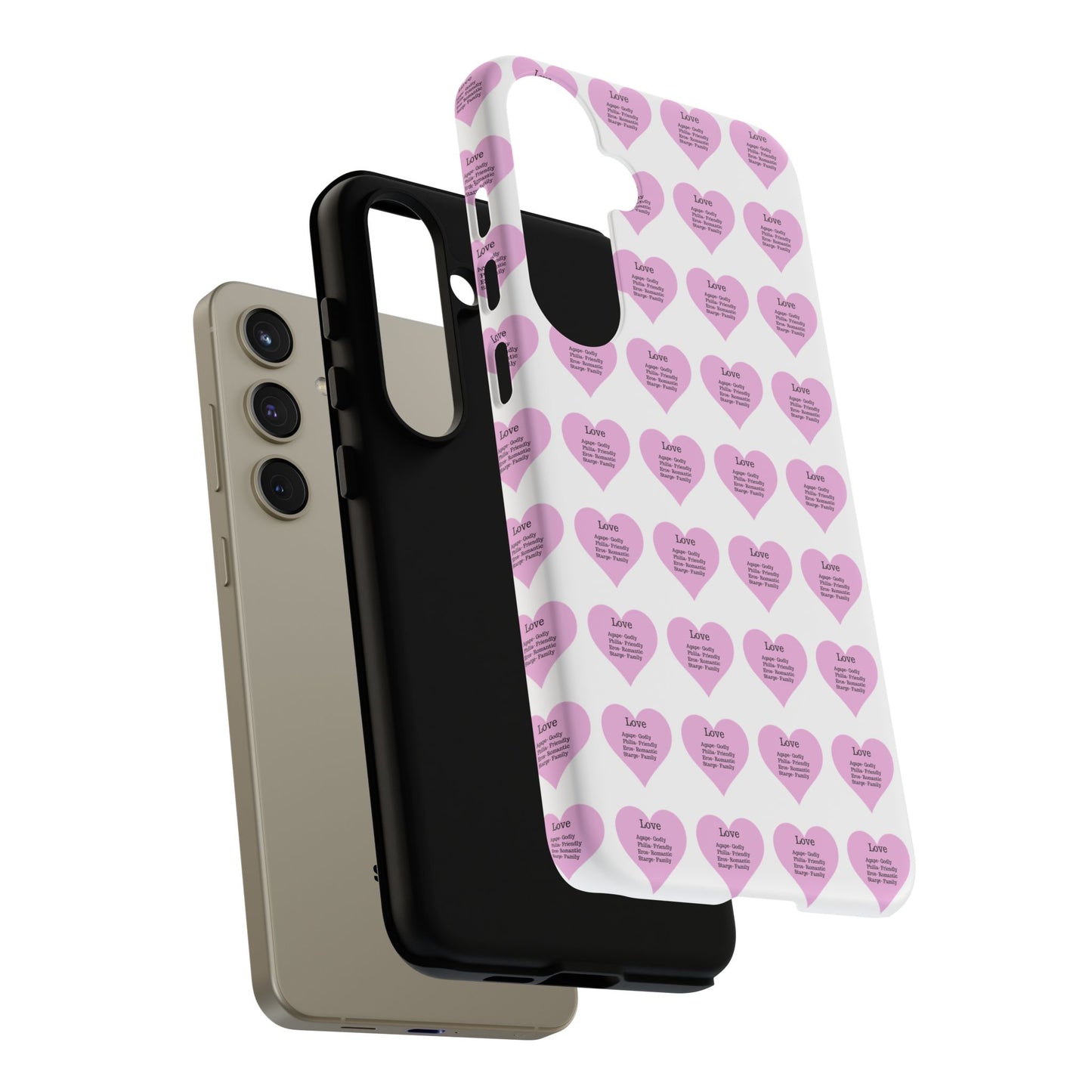 Hearts-A-Flutter Phone Case (Samsung)(White)