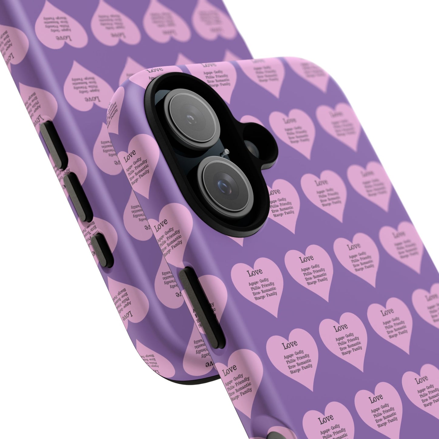Hearts-A-Flutter Phone Case (iPhone, Google Pixel)(Light purple)