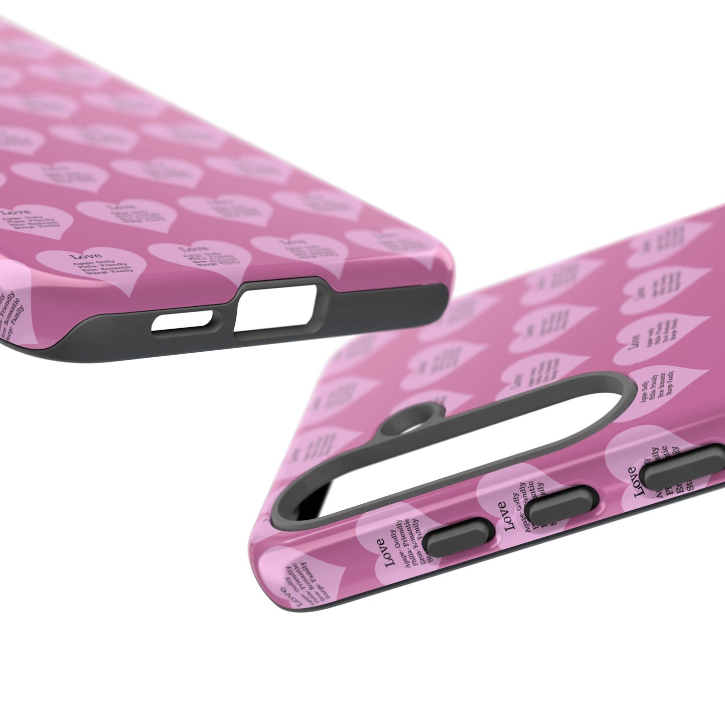 Hearts-A-Flutter Phone Case (Samsung)(Light pink)