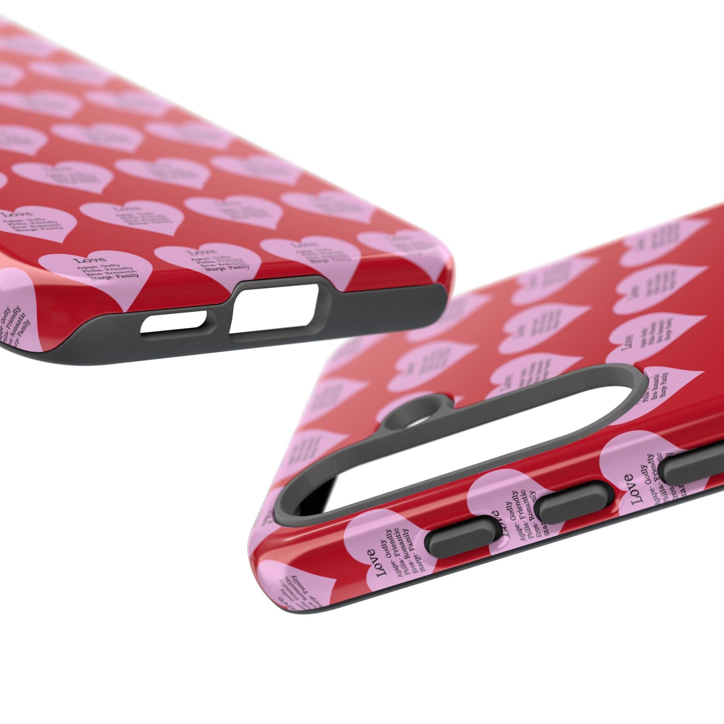 Hearts-A-Flutter Phone Case (Samsung)(Dark red)