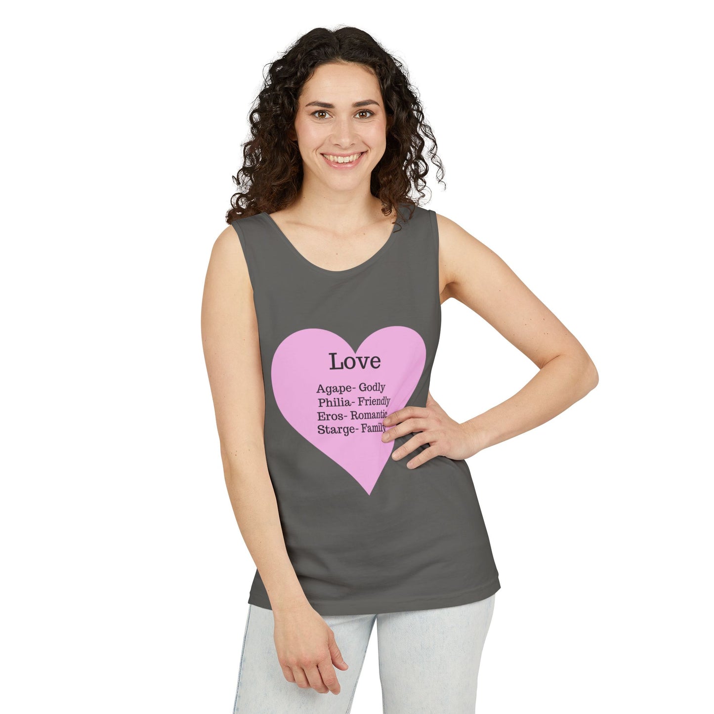 Unisex "Love" Definitions Garment-Dyed Tank Top