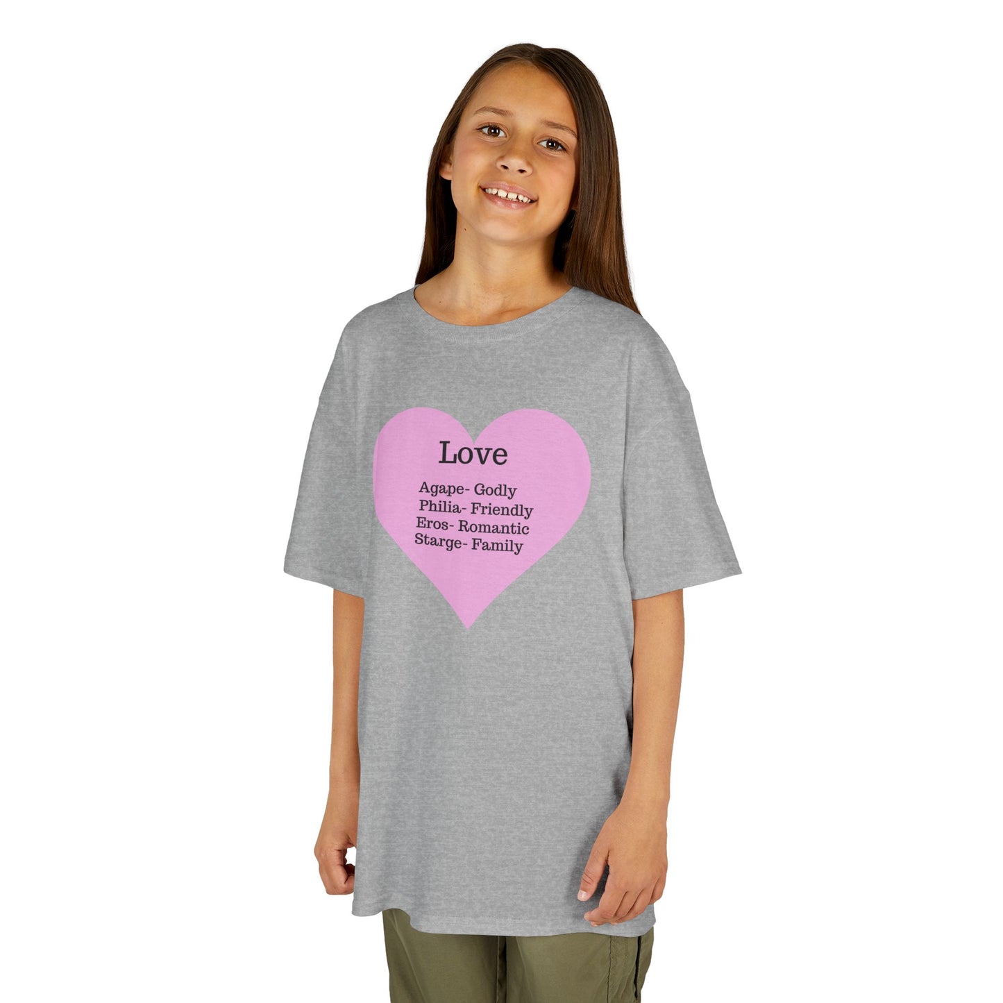 The Meaning of Love Kids T-Shirt | Heart Graphic Tee