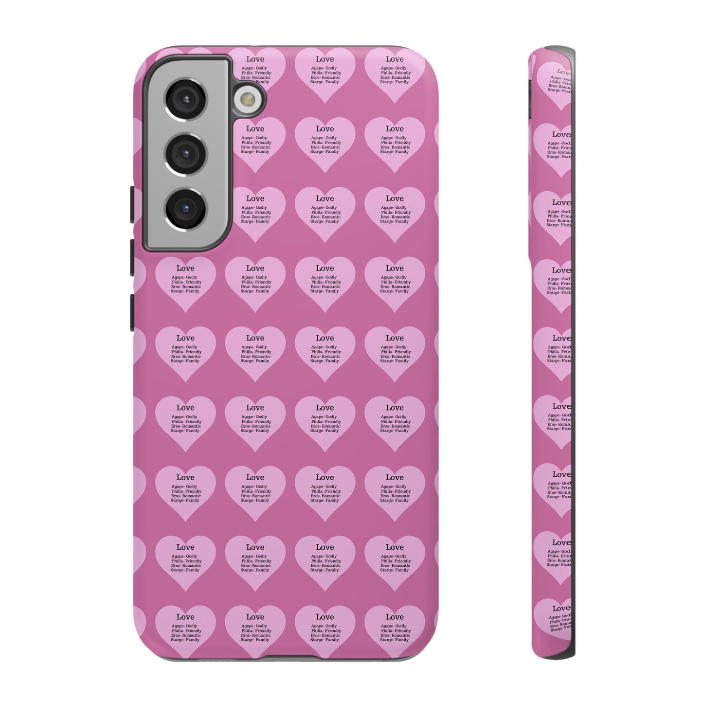Hearts-A-Flutter Phone Case (Samsung)(Light pink)