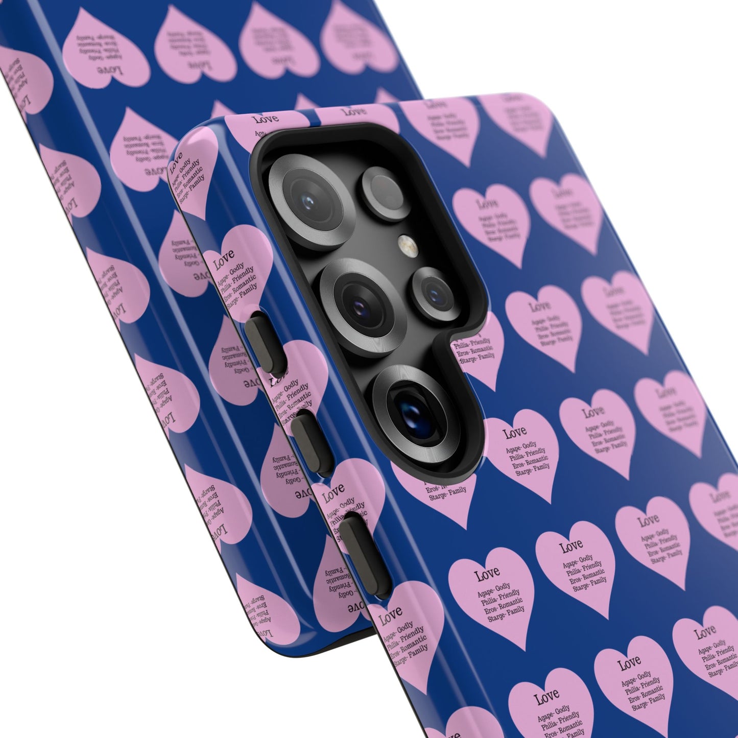 Hearts-A-Flutter Phone Case (Samsung)(Dark blue)