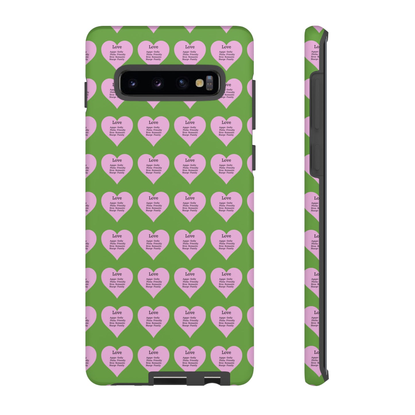 Hearts-A-Flutter Phone Case (Samsung)(Green)