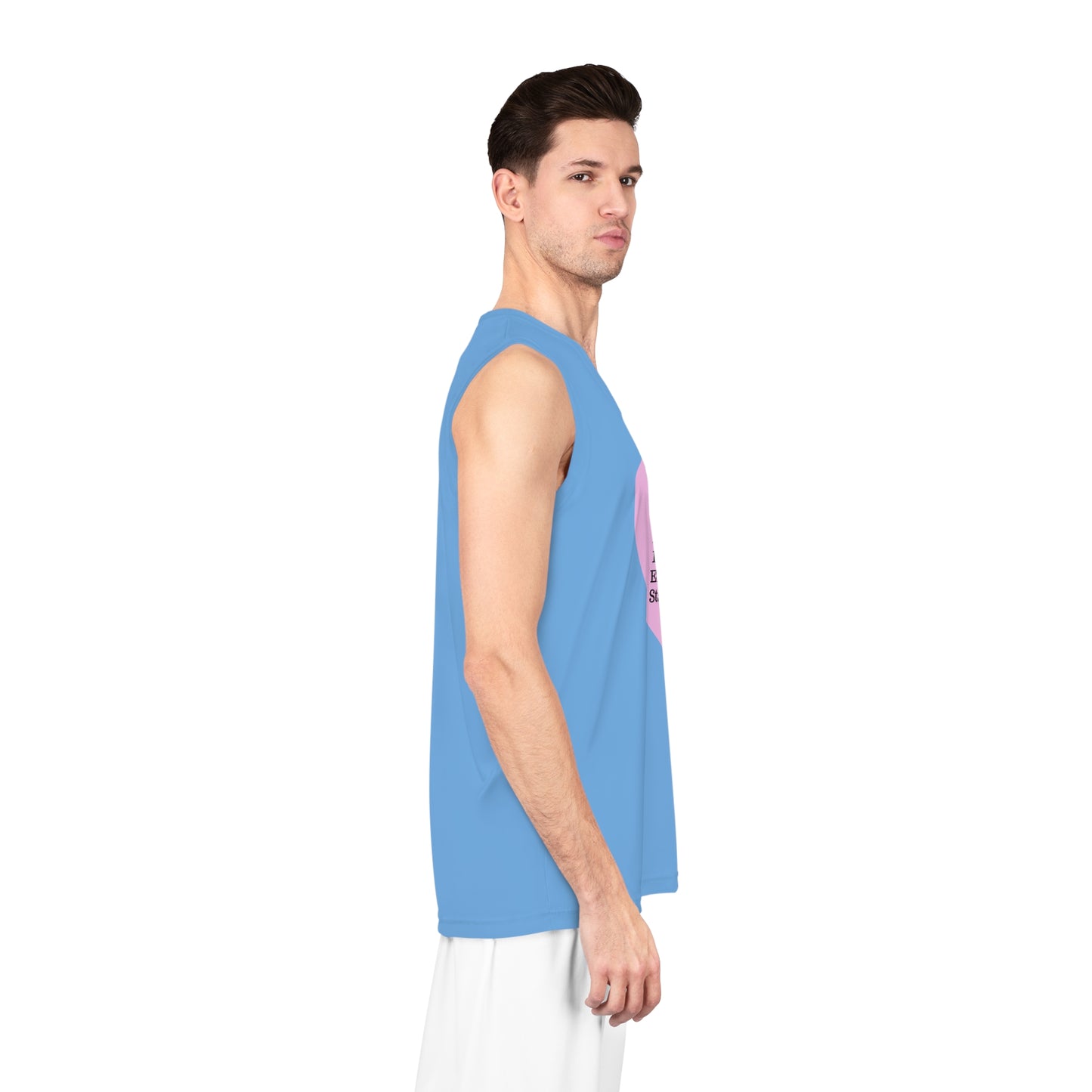 Love Heart Basketball Jersey (Light Blue)