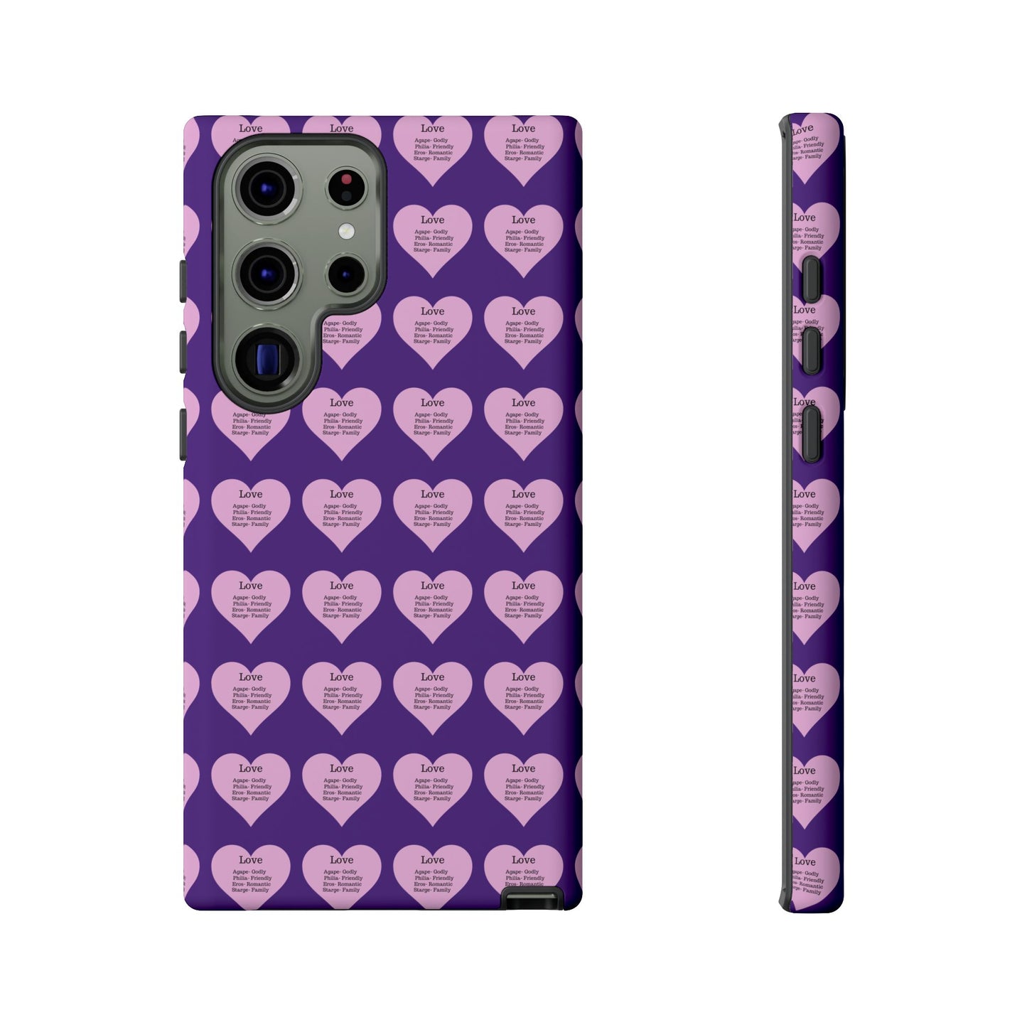 Hearts-A-Flutter Phone Case (Samsung)(Purple)