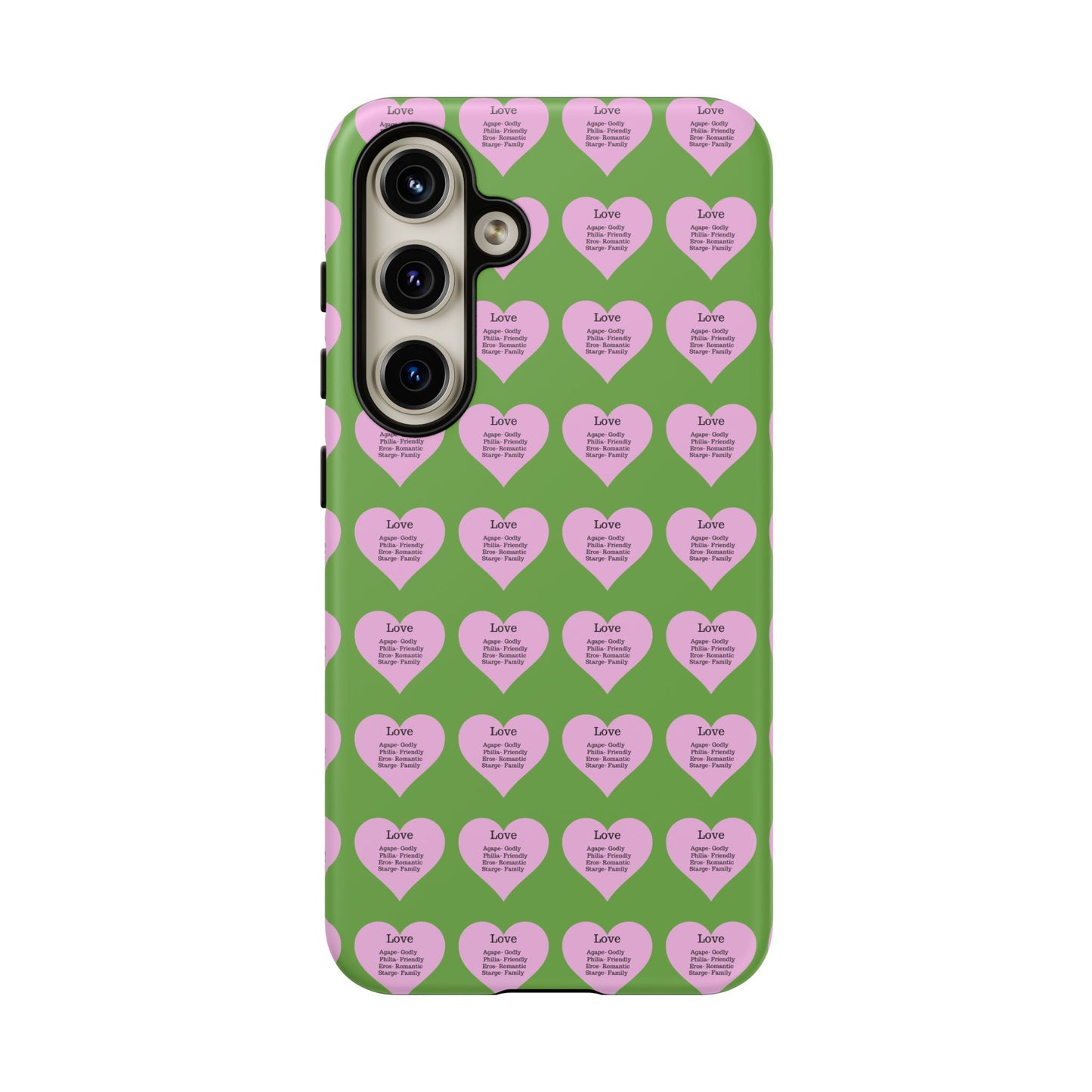 Hearts-A-Flutter Phone Case (Samsung)(Green)