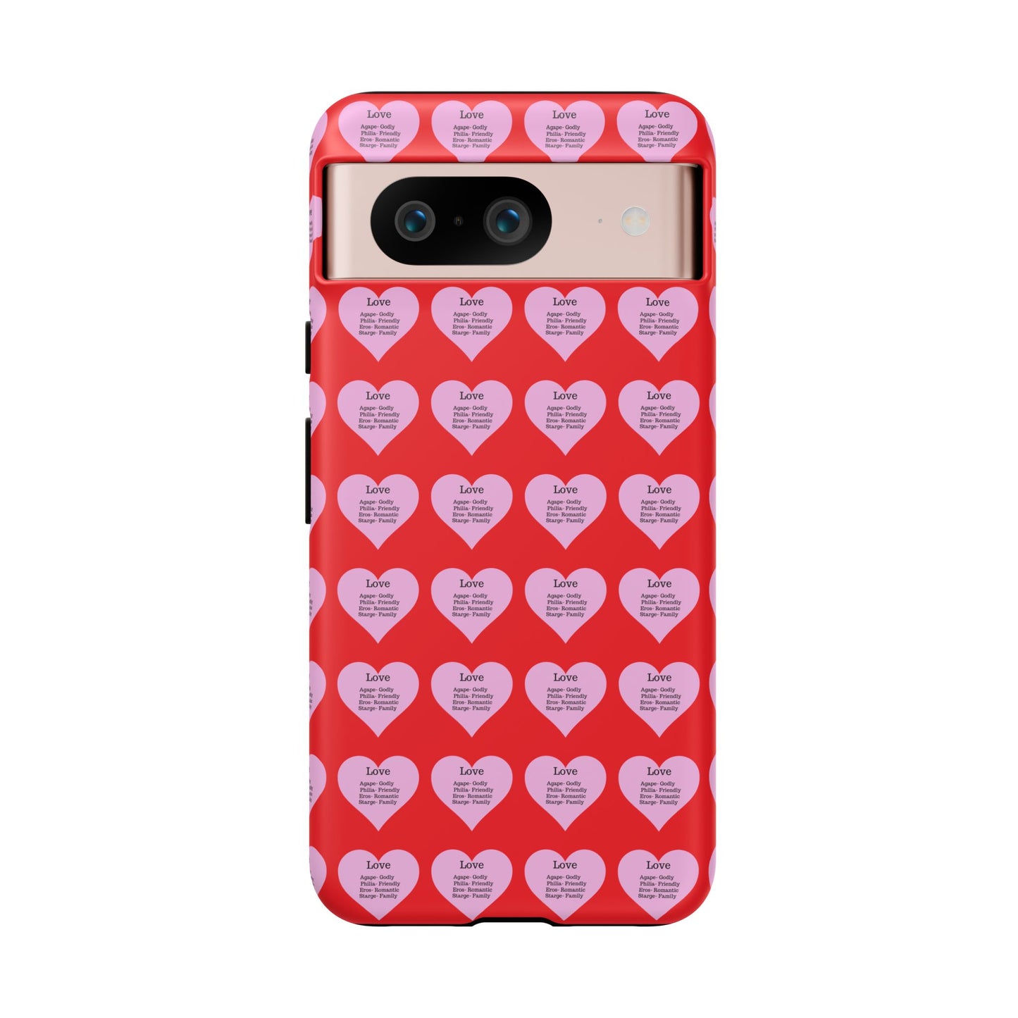 Hearts-A-Flutter Phone Case (iPhone, Google Pixel)(Red)