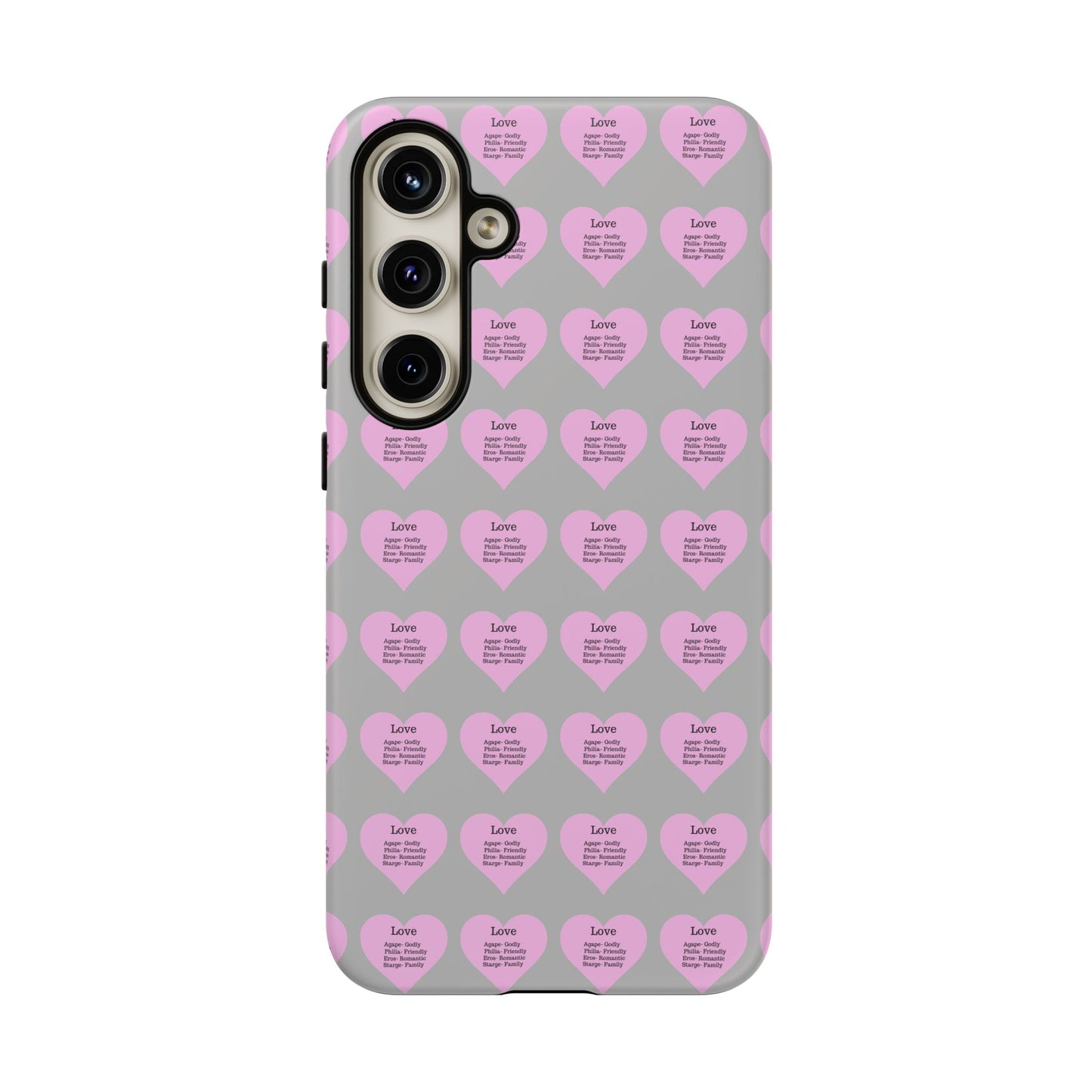 Hearts-A-Flutter Phone Case (Samsung)(Light grey)