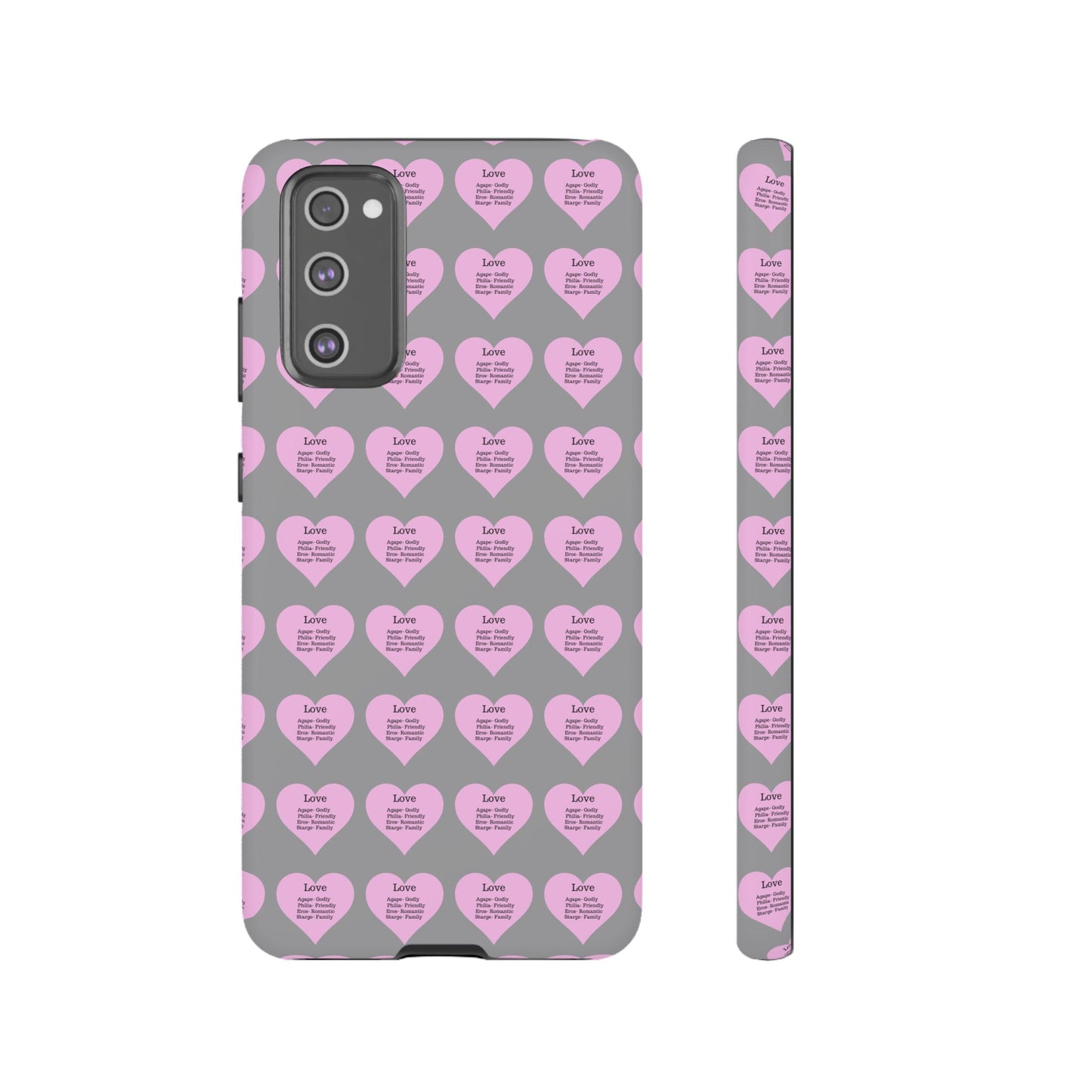 Hearts-A-Flutter Phone Case (Samsung)(Grey)