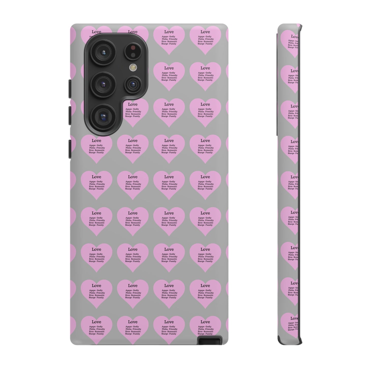 Hearts-A-Flutter Phone Case (Samsung)(Light grey)