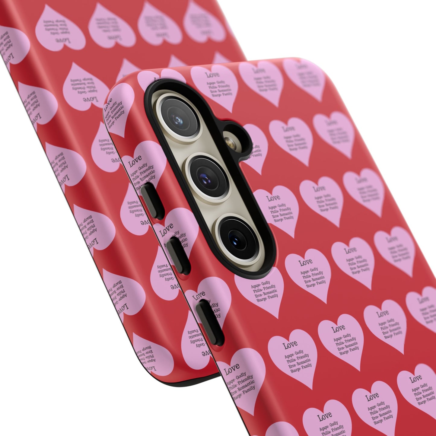 Hearts-A-Flutter Phone Case (Samsung)(Dark red)