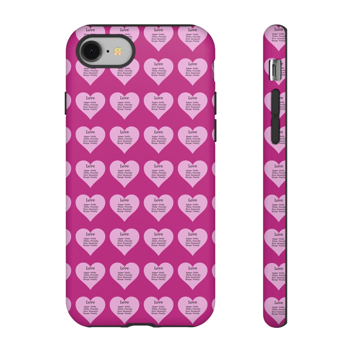 Hearts-A-Flutter Phone Case (iPhone, Google Pixel)(Pink)