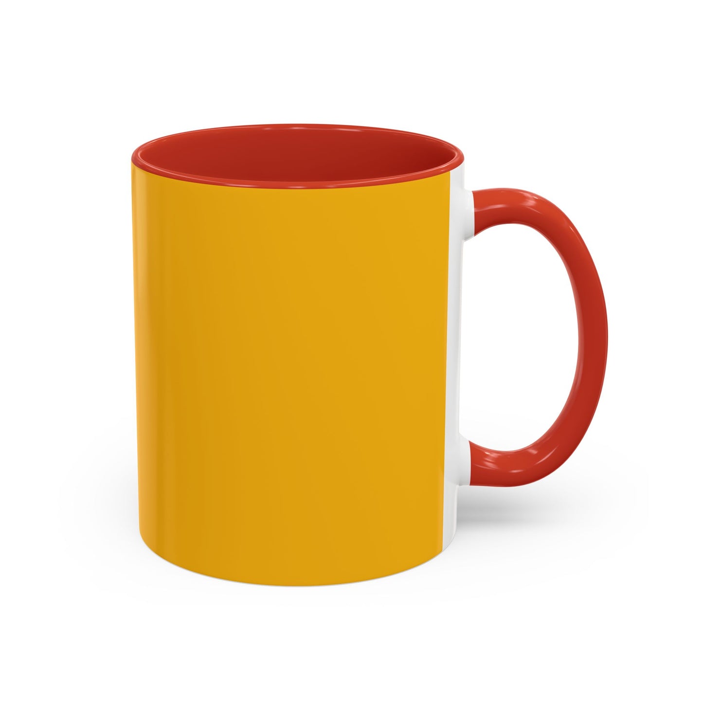 Charming Heart Accent Coffee Mug (Yellow)
