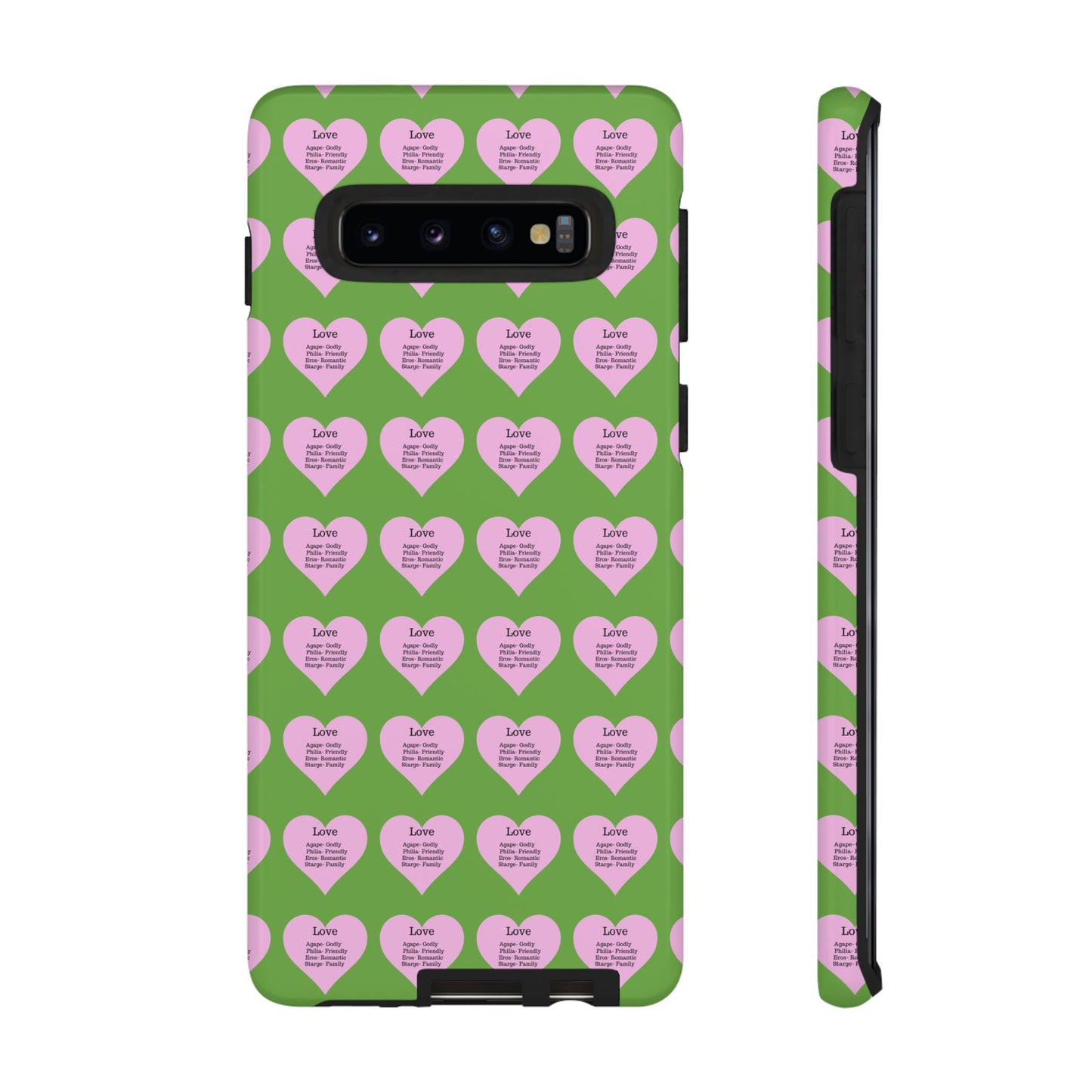 Hearts-A-Flutter Phone Case (Samsung)(Green)