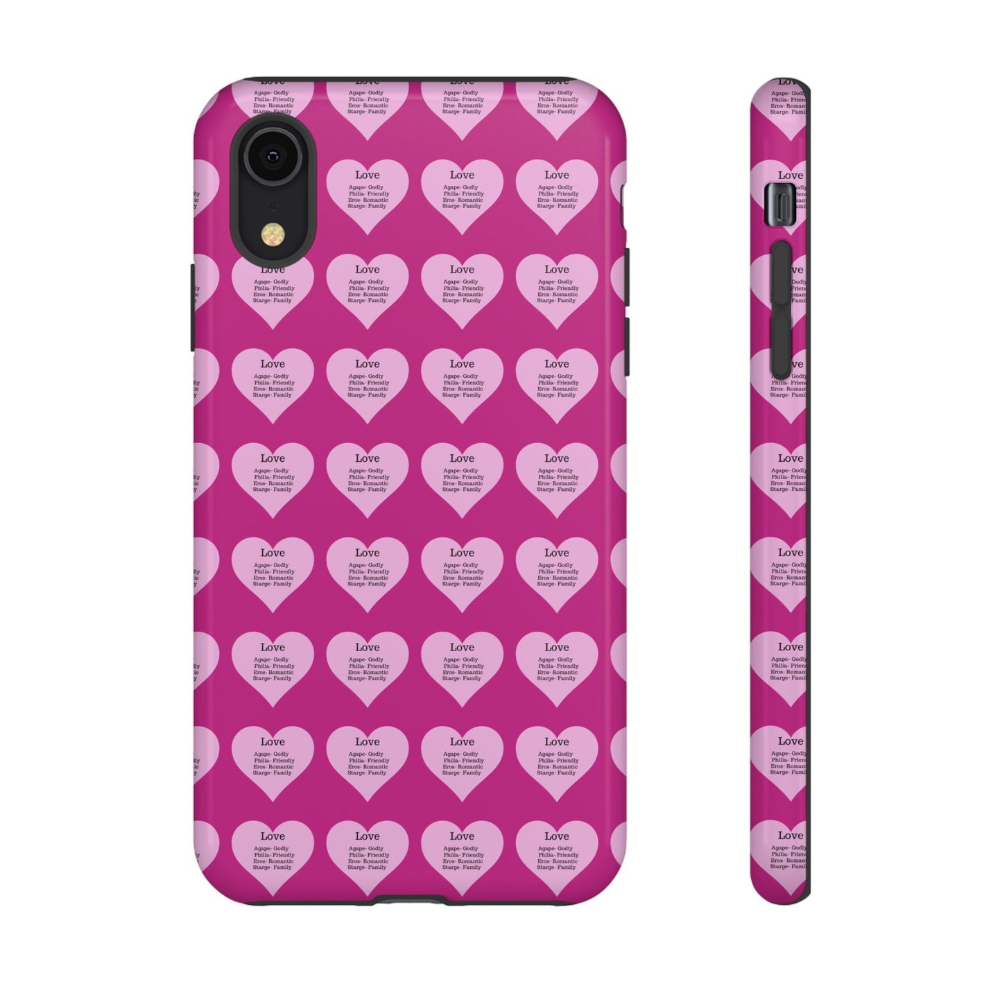 Hearts-A-Flutter Phone Case (iPhone, Google Pixel)(Pink)