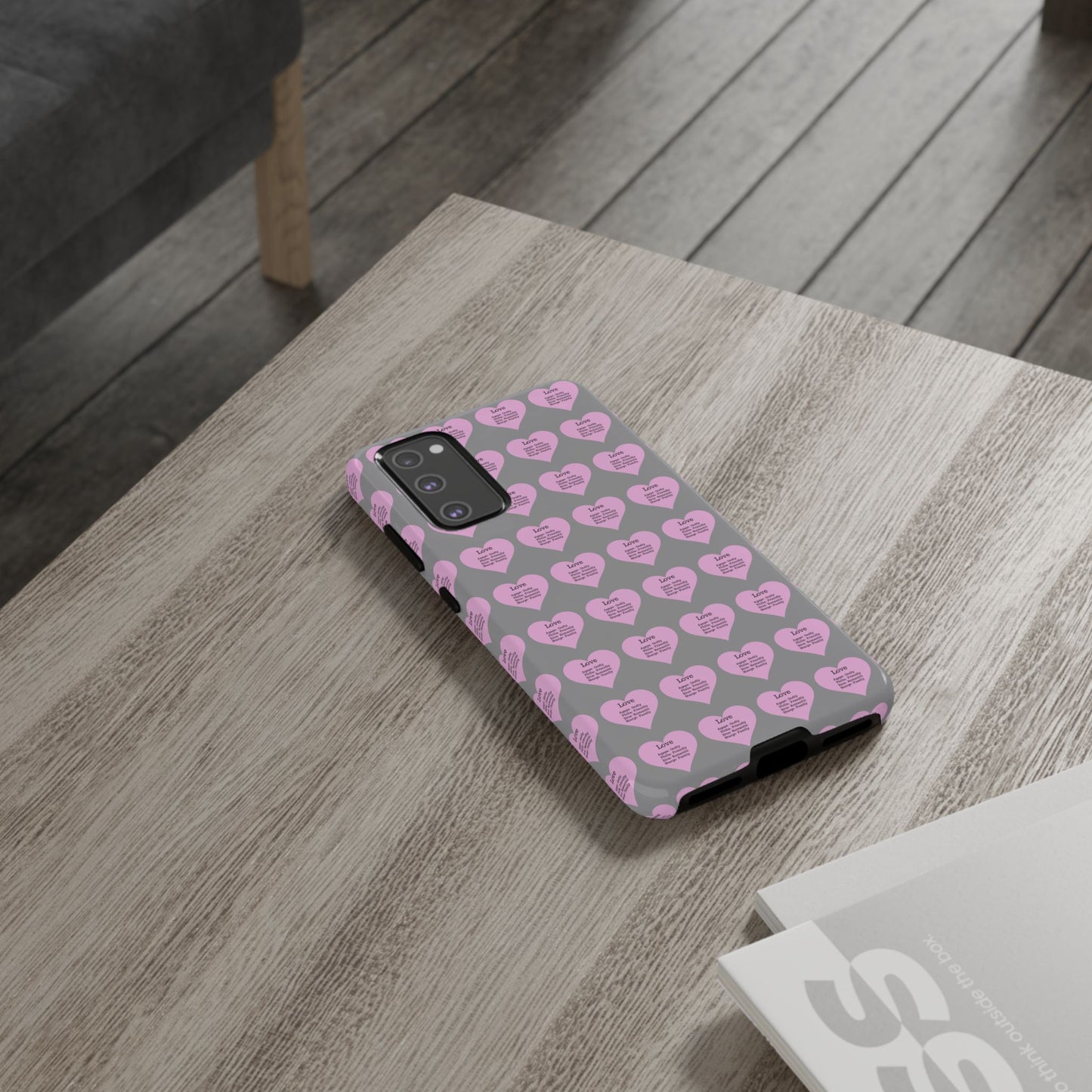 Hearts-A-Flutter Phone Case (Samsung)(Grey)