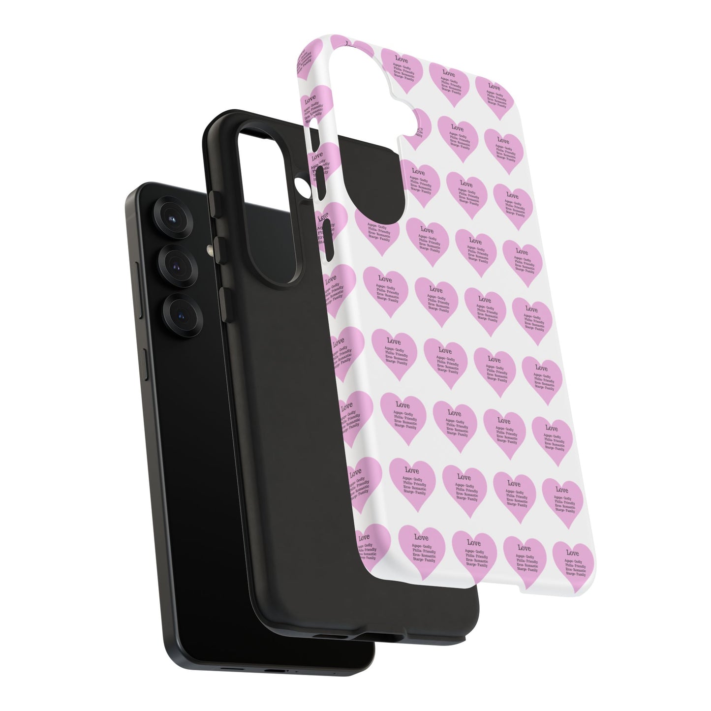 Hearts-A-Flutter Phone Case (Samsung)(White)