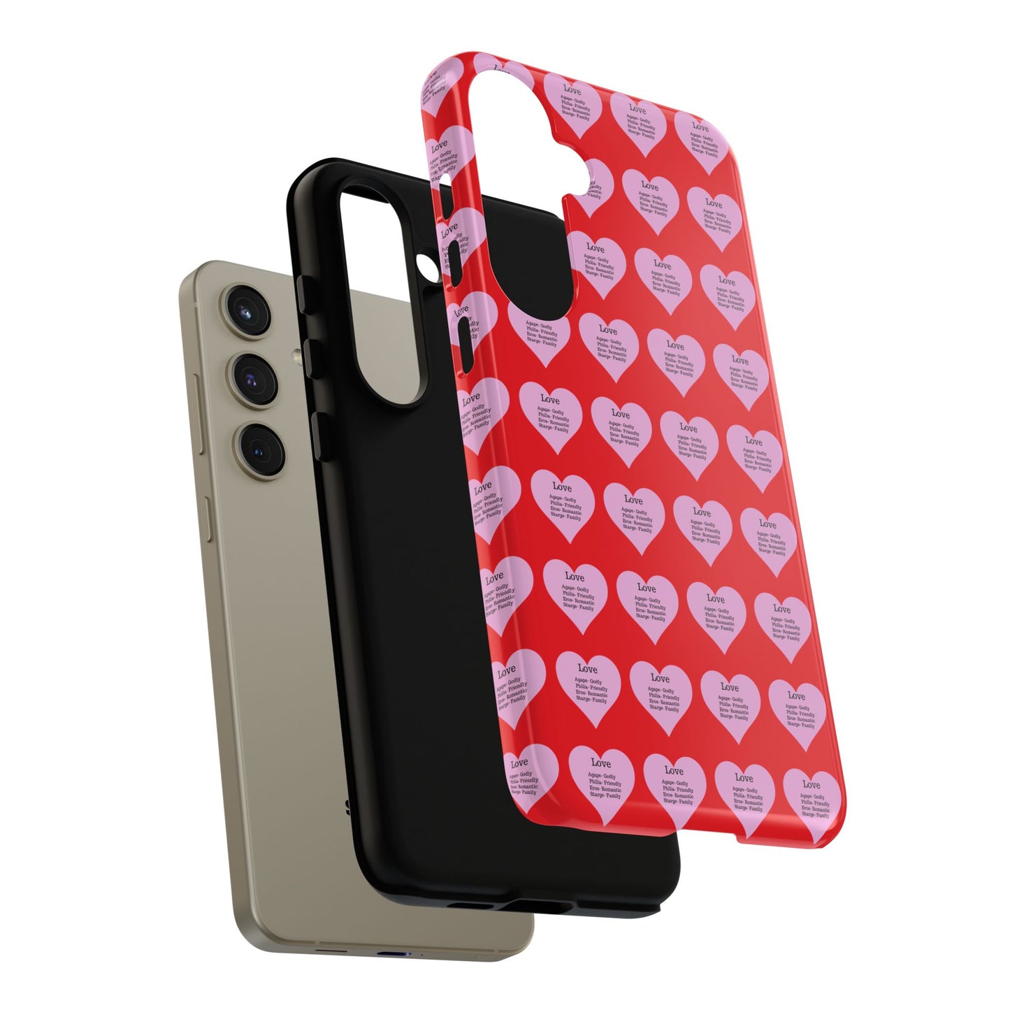 Hearts-A-Flutter Phone Case (Samsung)(Red)