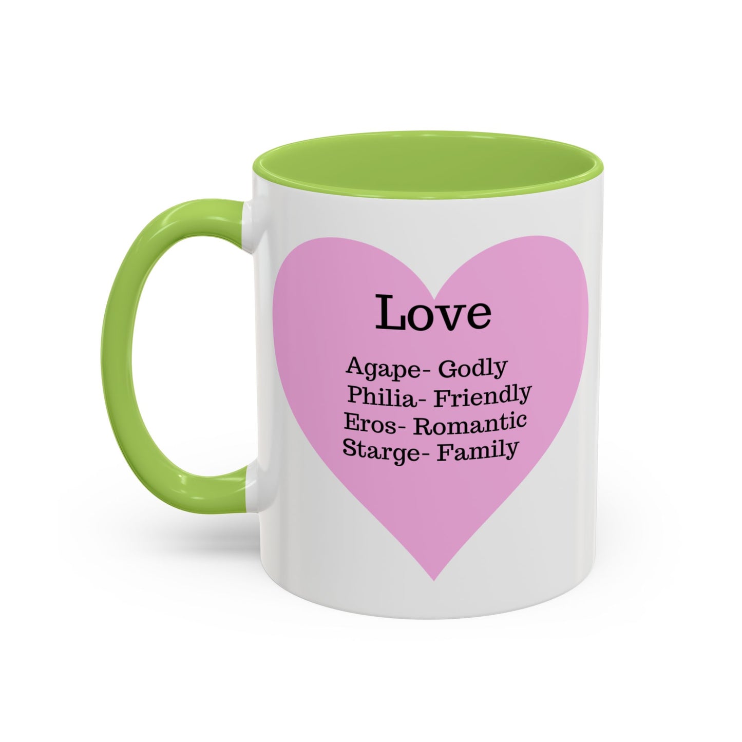 Charming Heart Accent Coffee Mug (White)