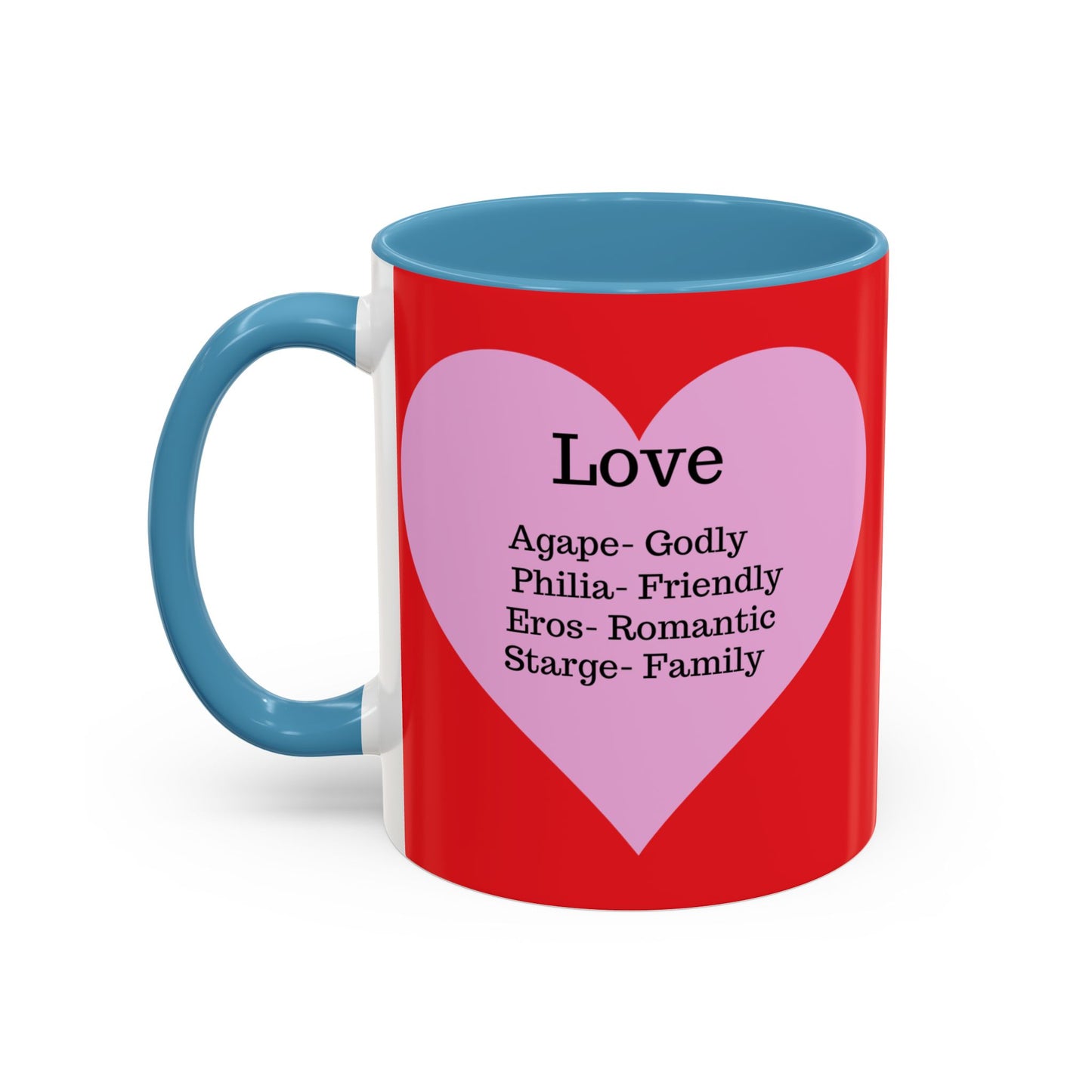 Charming Heart Accent Coffee Mug (Red)