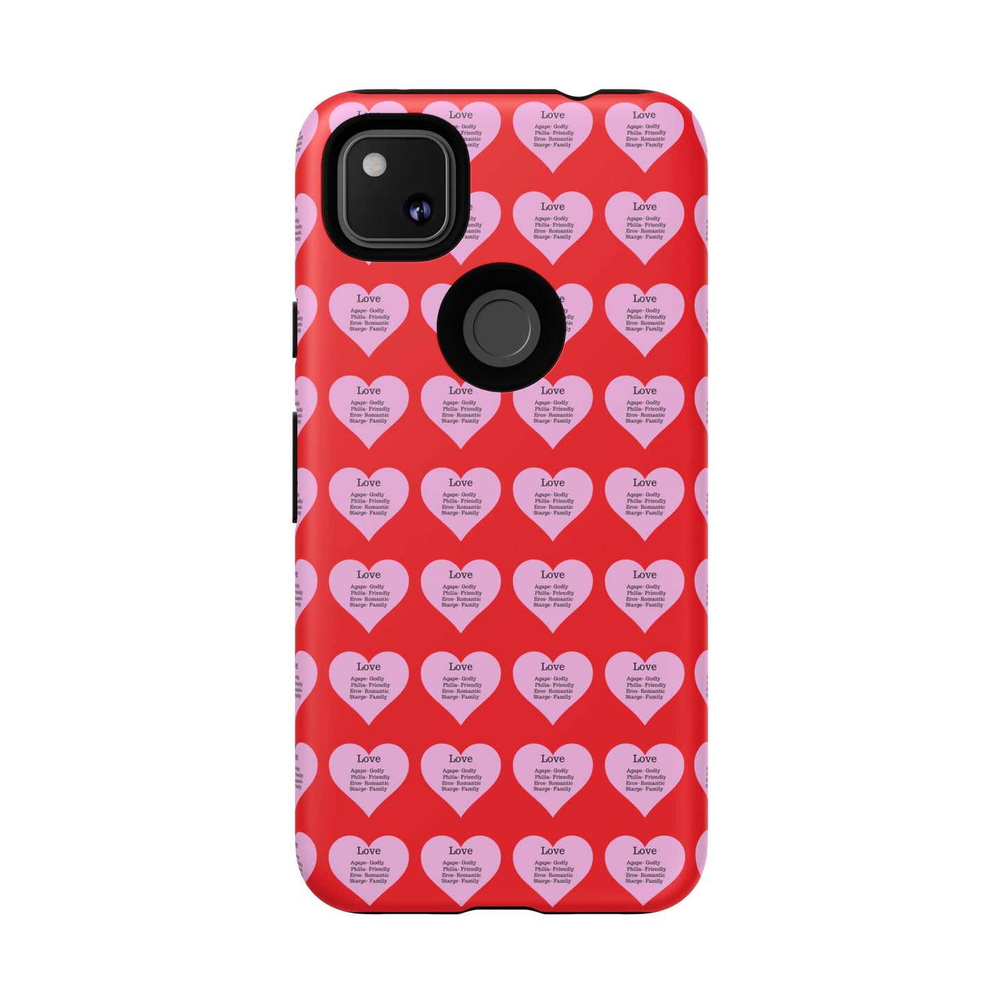 Hearts-A-Flutter Phone Case (iPhone, Google Pixel)(Red)