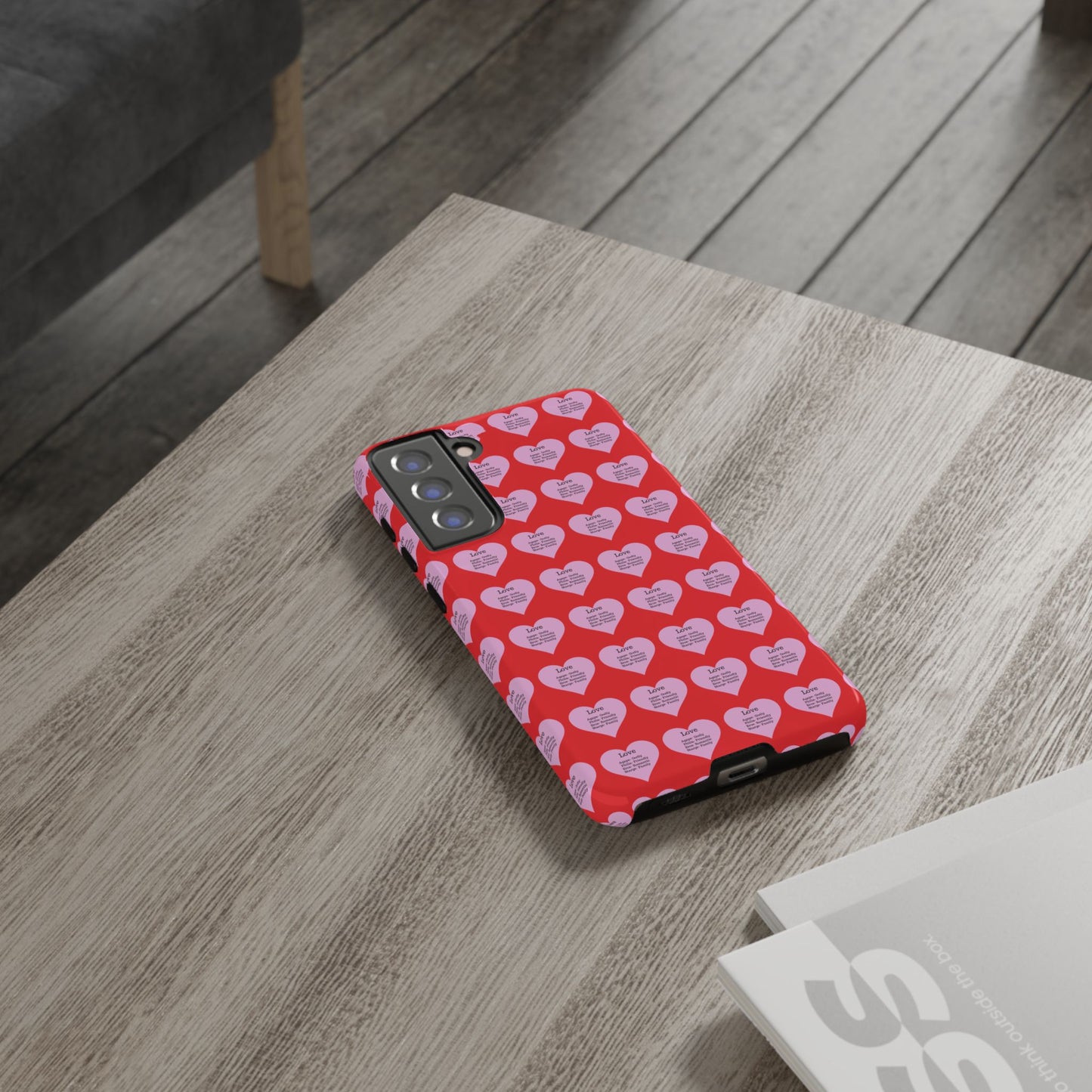 Hearts-A-Flutter Phone Case (Samsung)(Red)