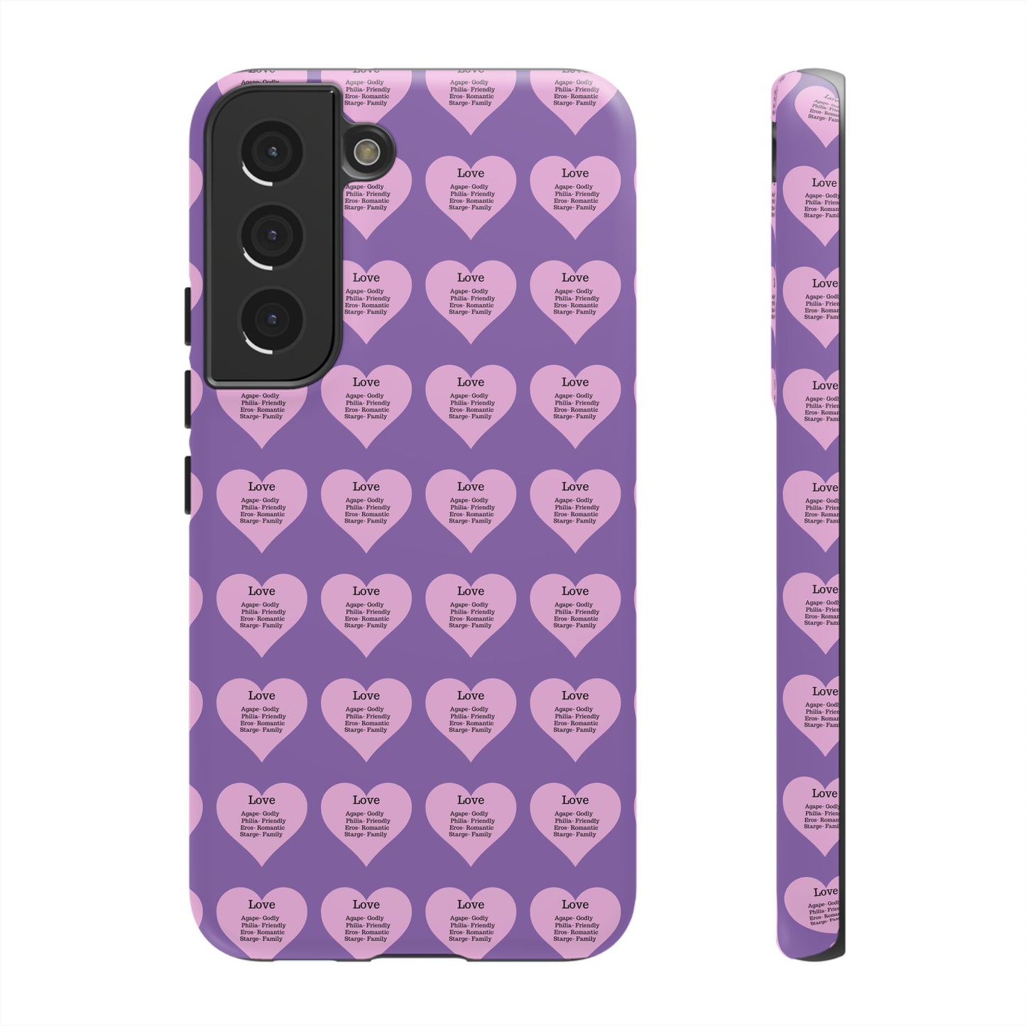 Hearts-A-Flutter Phone Case (Samsung)(Light purple)
