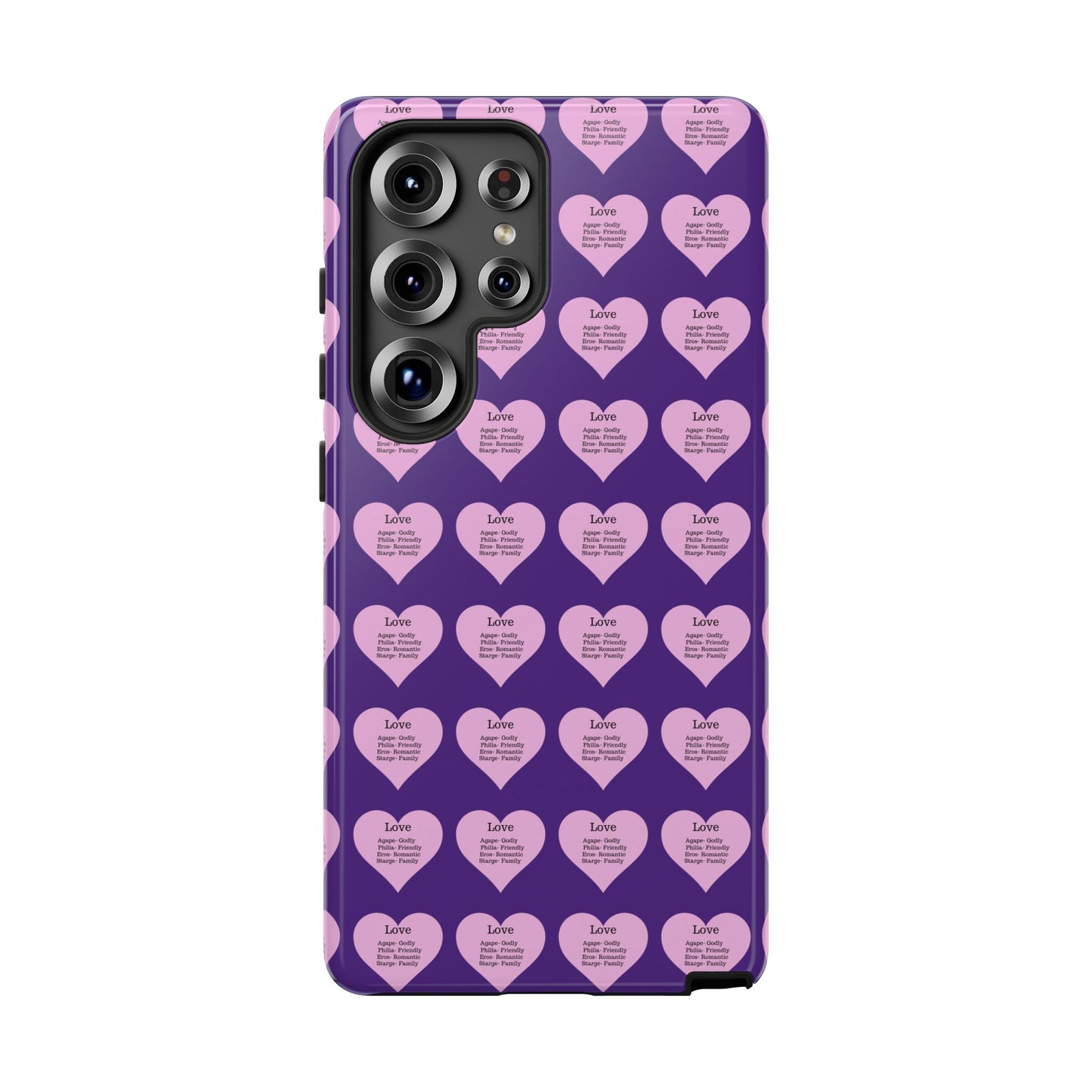 Hearts-A-Flutter Phone Case (Samsung)(Purple)