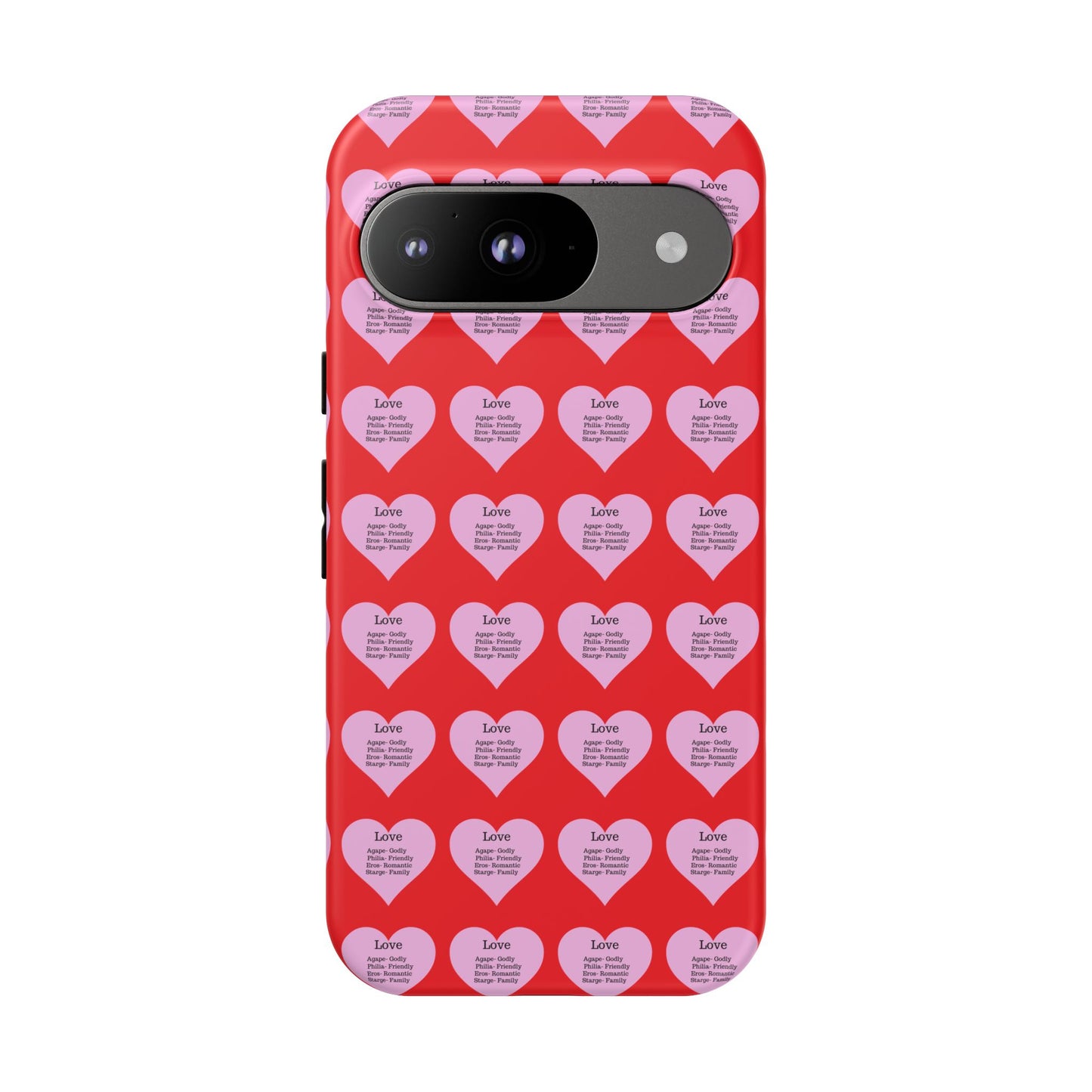 Hearts-A-Flutter Phone Case (iPhone, Google Pixel)(Red)