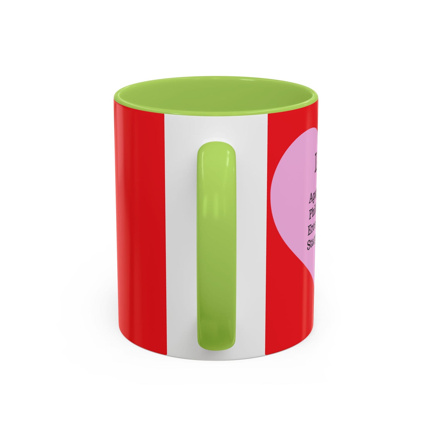 Charming Heart Accent Coffee Mug (Red)