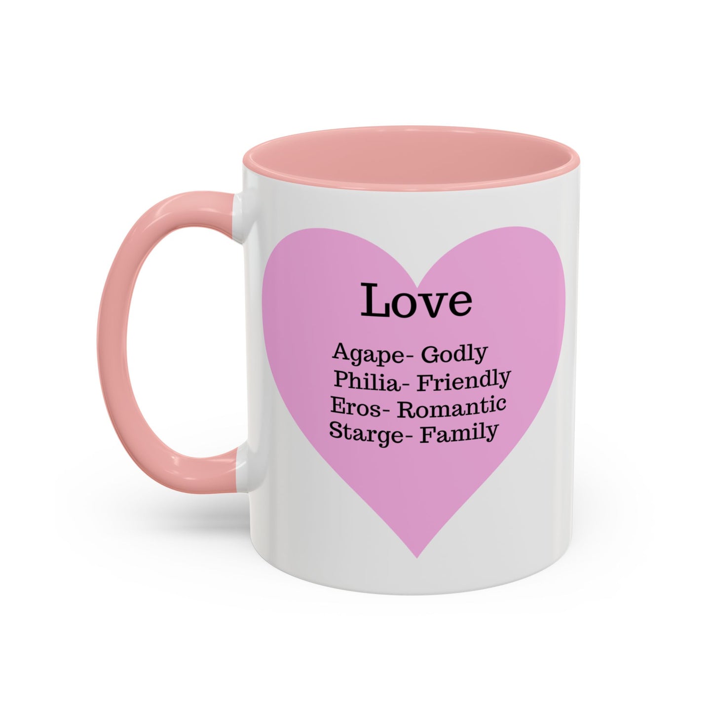 Charming Heart Accent Coffee Mug (White)