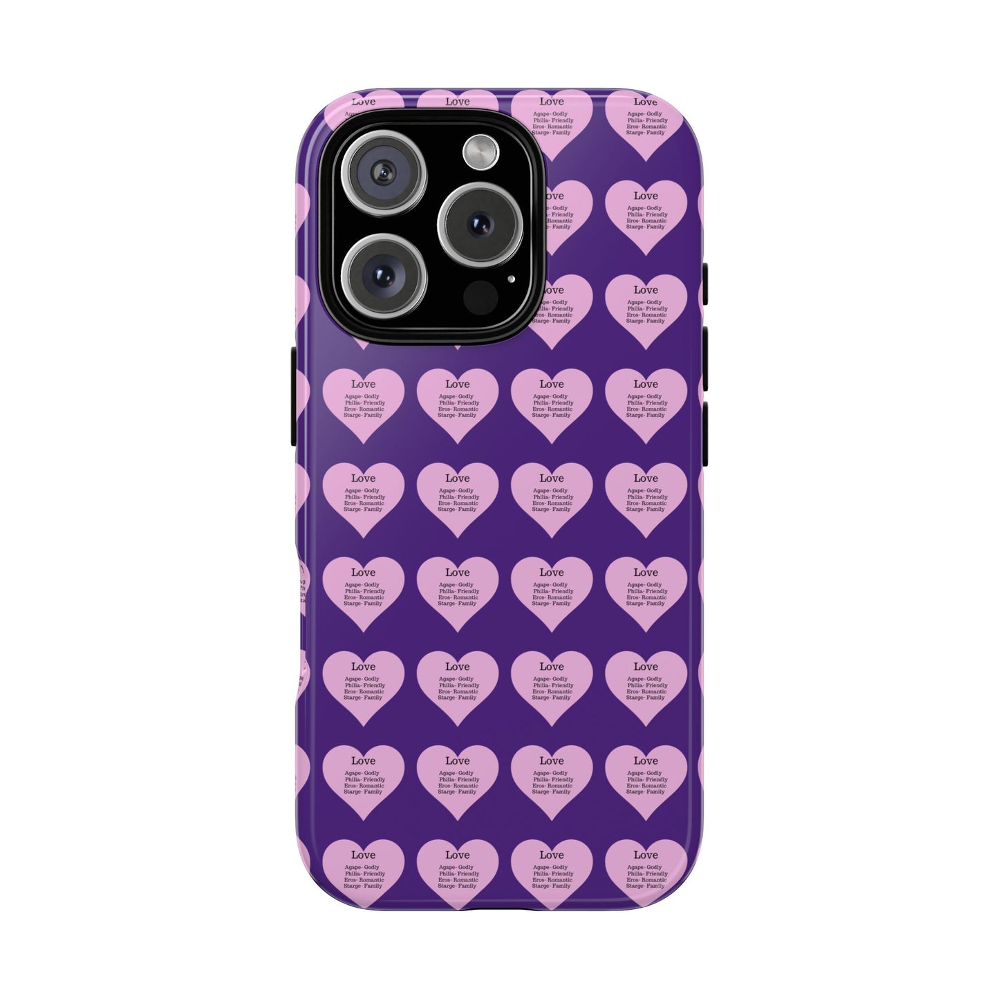 Hearts-A-Flutter Phone Case (iPhone, Google Pixel)(Purple)